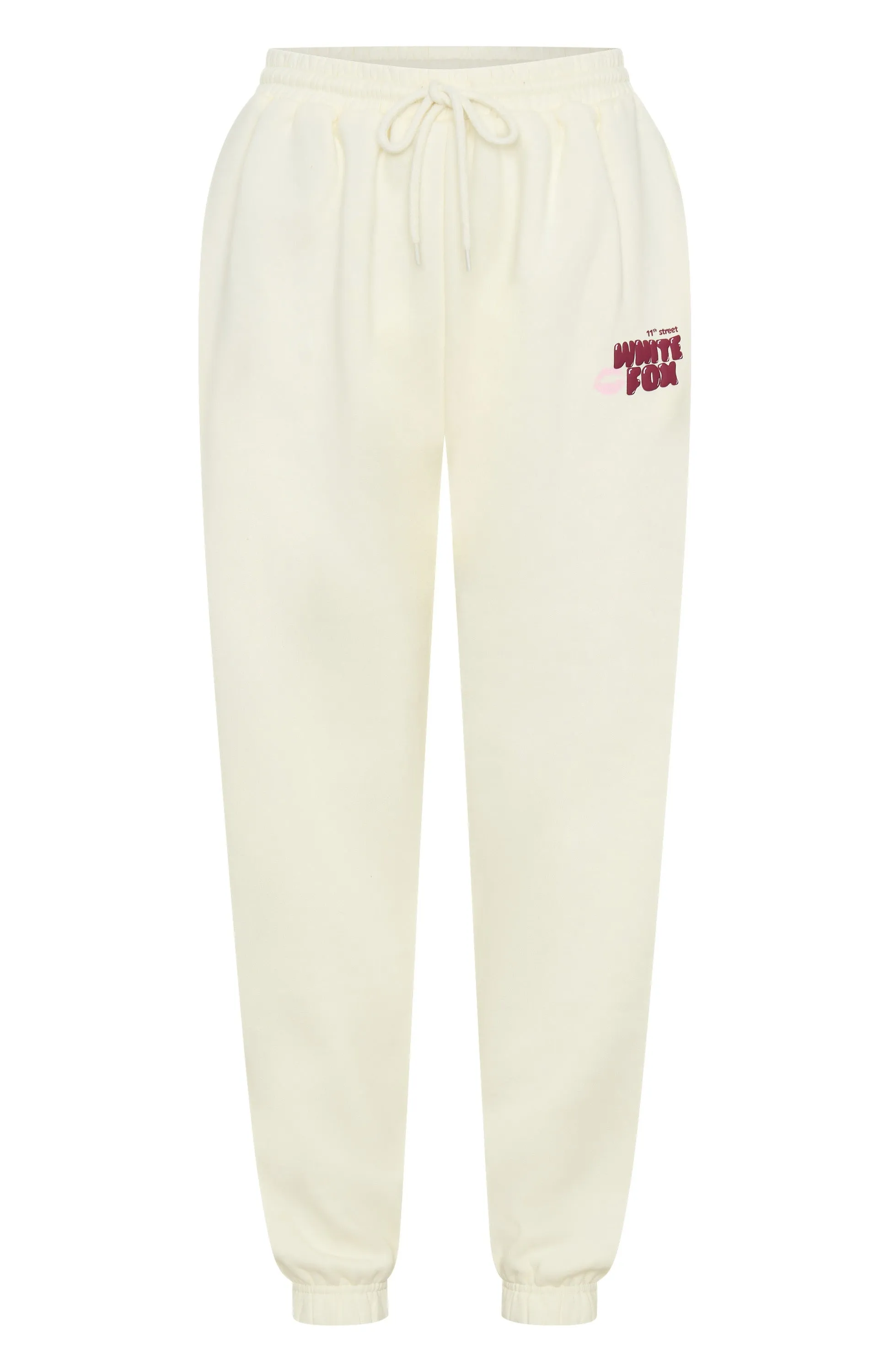 11th Street Sweet Kisses Sweatpants Cake Batter Wide Hem Detail Clean Finish