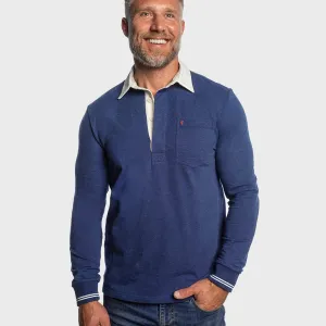 Criquet Rugby Shirt - Heather Navy