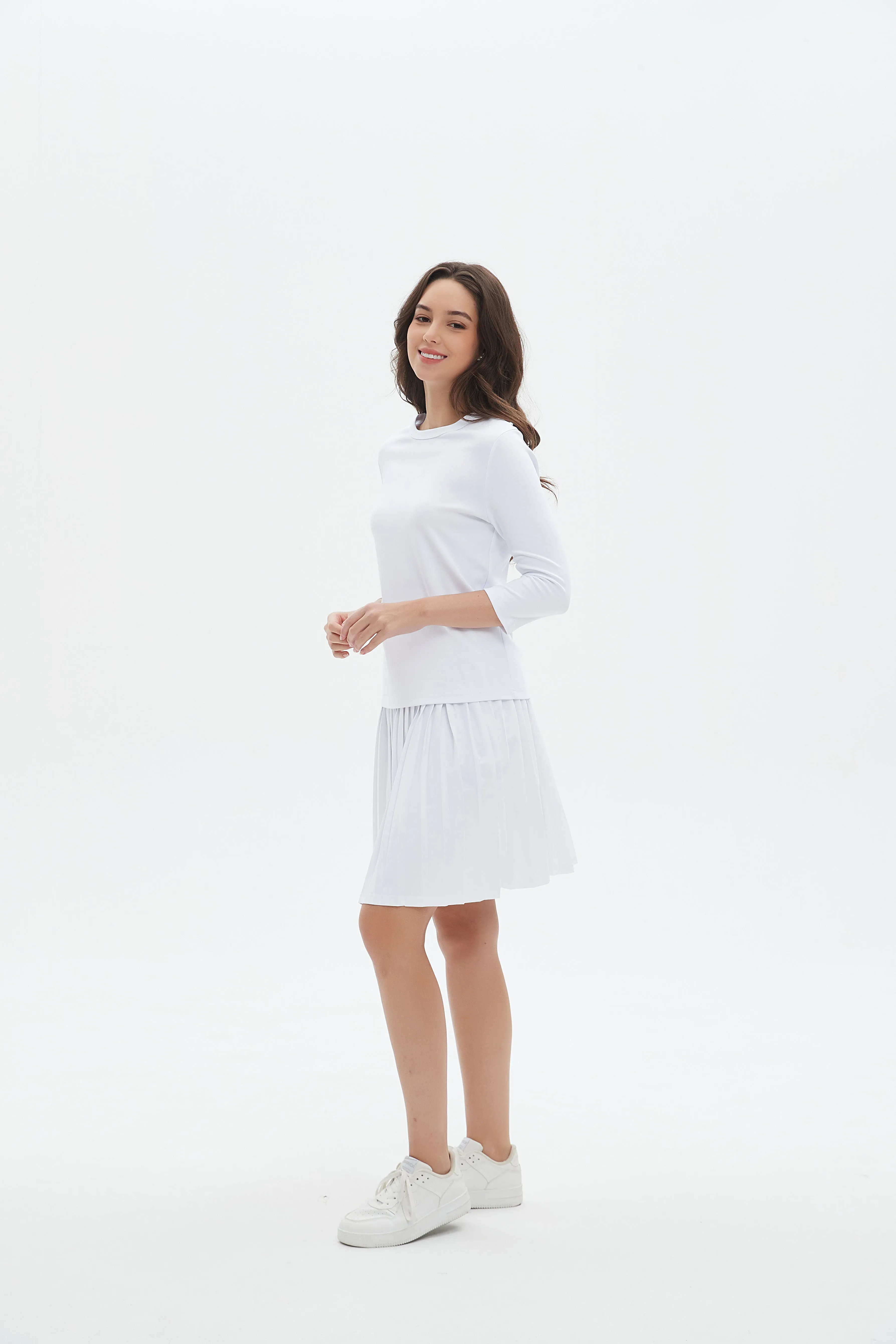 Relaxed Vibes MM MINI PLEATS - WHITE.