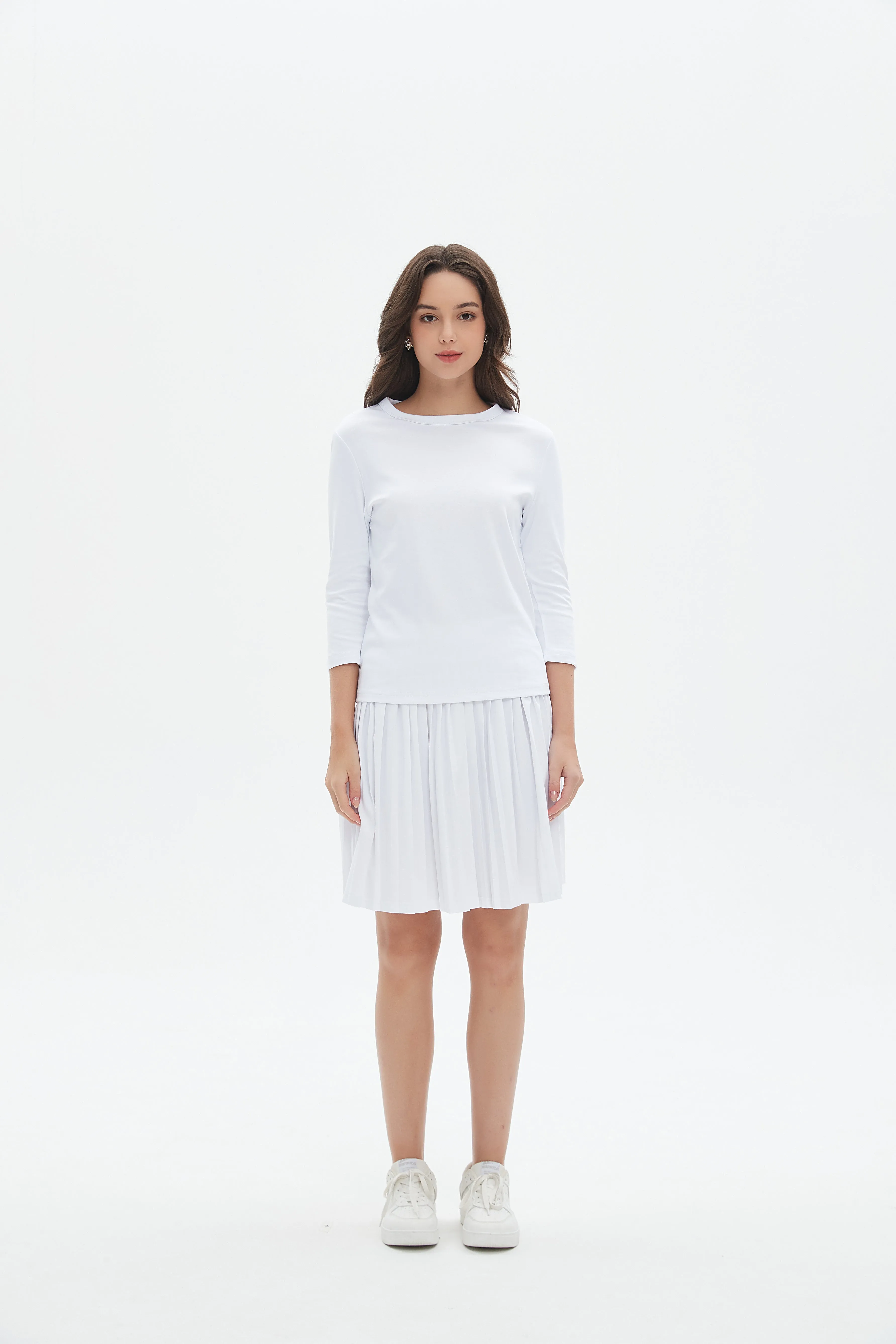 MM MINI PLEATS - WHITE. Soft Mood