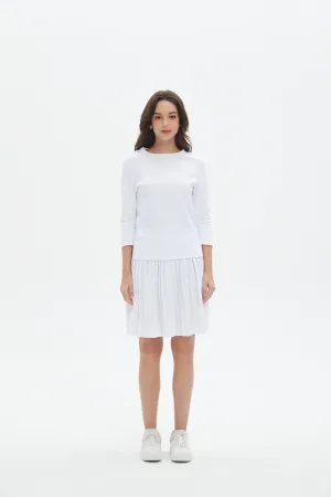 MM MINI PLEATS - WHITE. Soft Mood