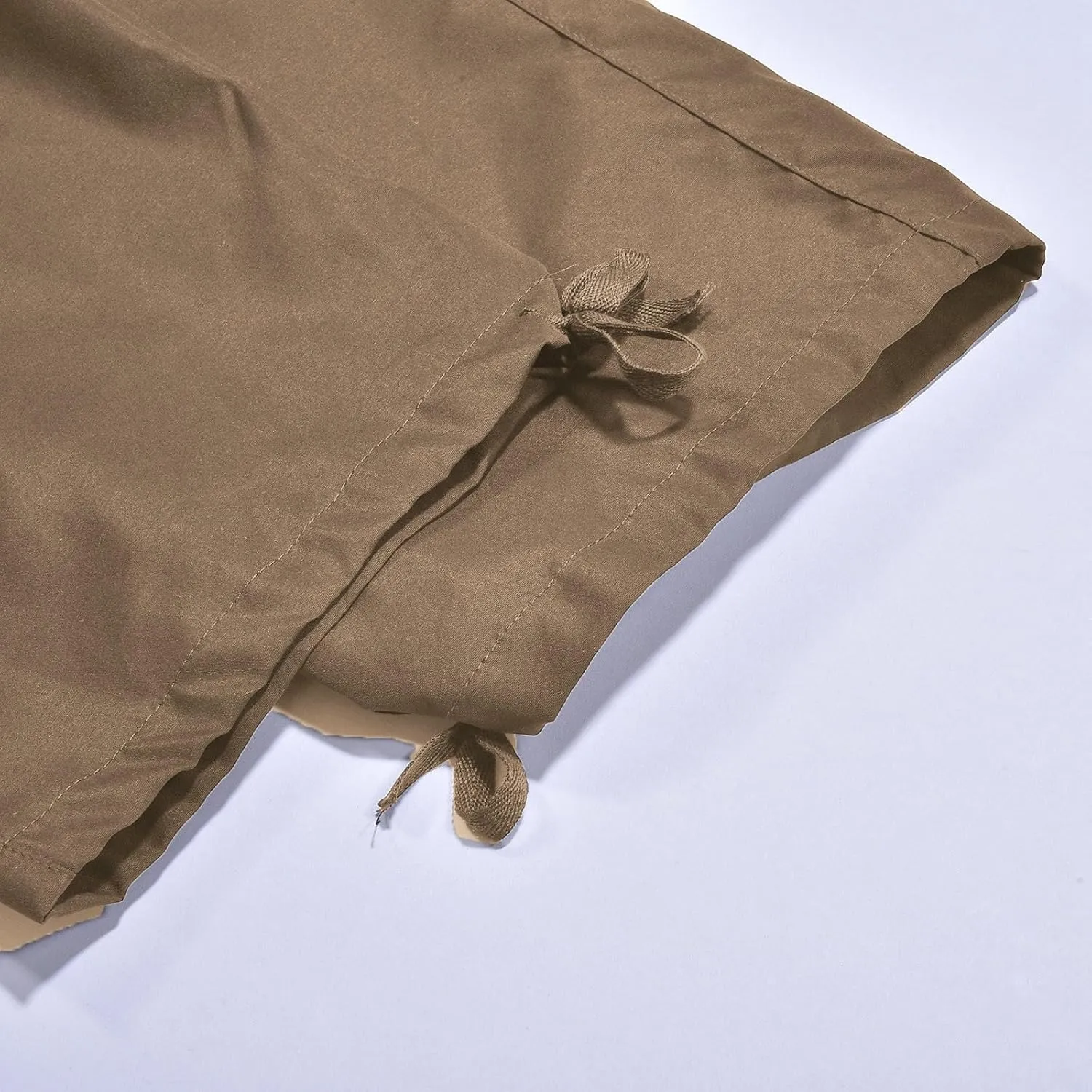 CRNTCEM Straight Cargo Pants for Men Outdoor Hiking Work Pants Elastic Waist Athletic Workout Chinos Casual Pants