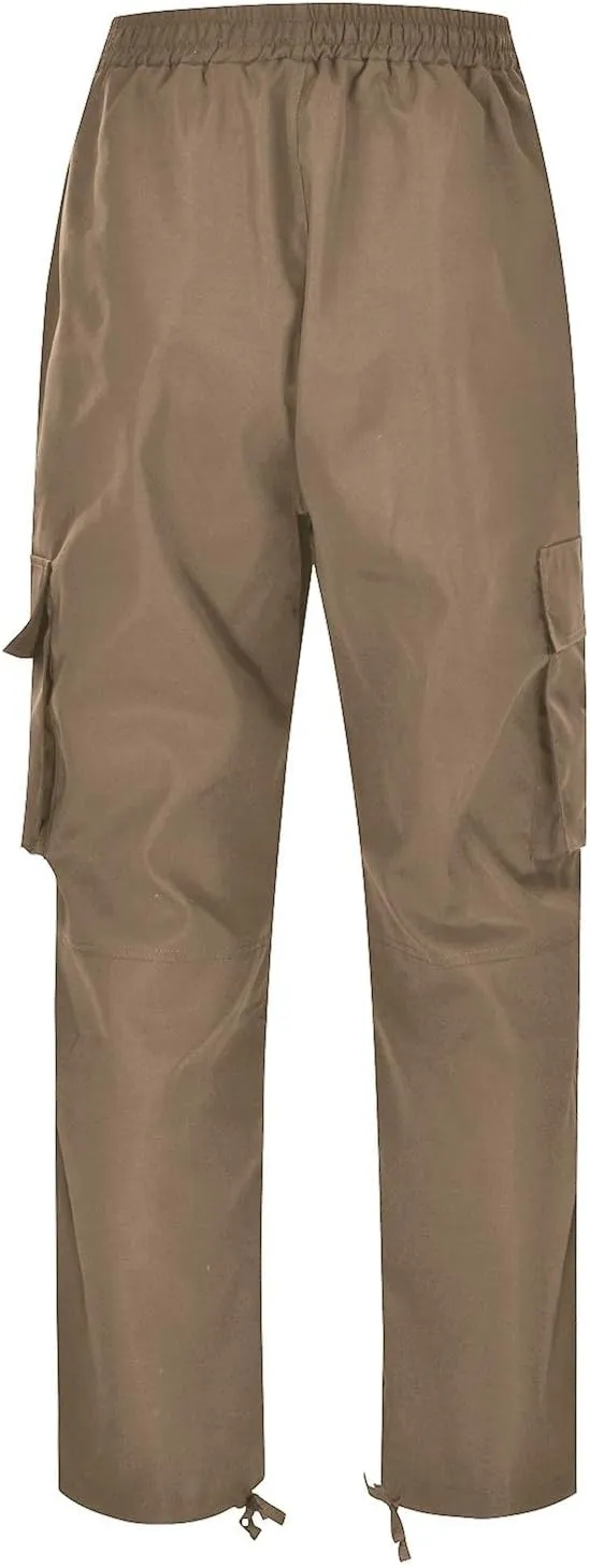 CRNTCEM Straight Cargo Pants for Men Outdoor Hiking Work Pants Elastic Waist Athletic Workout Chinos Casual Pants