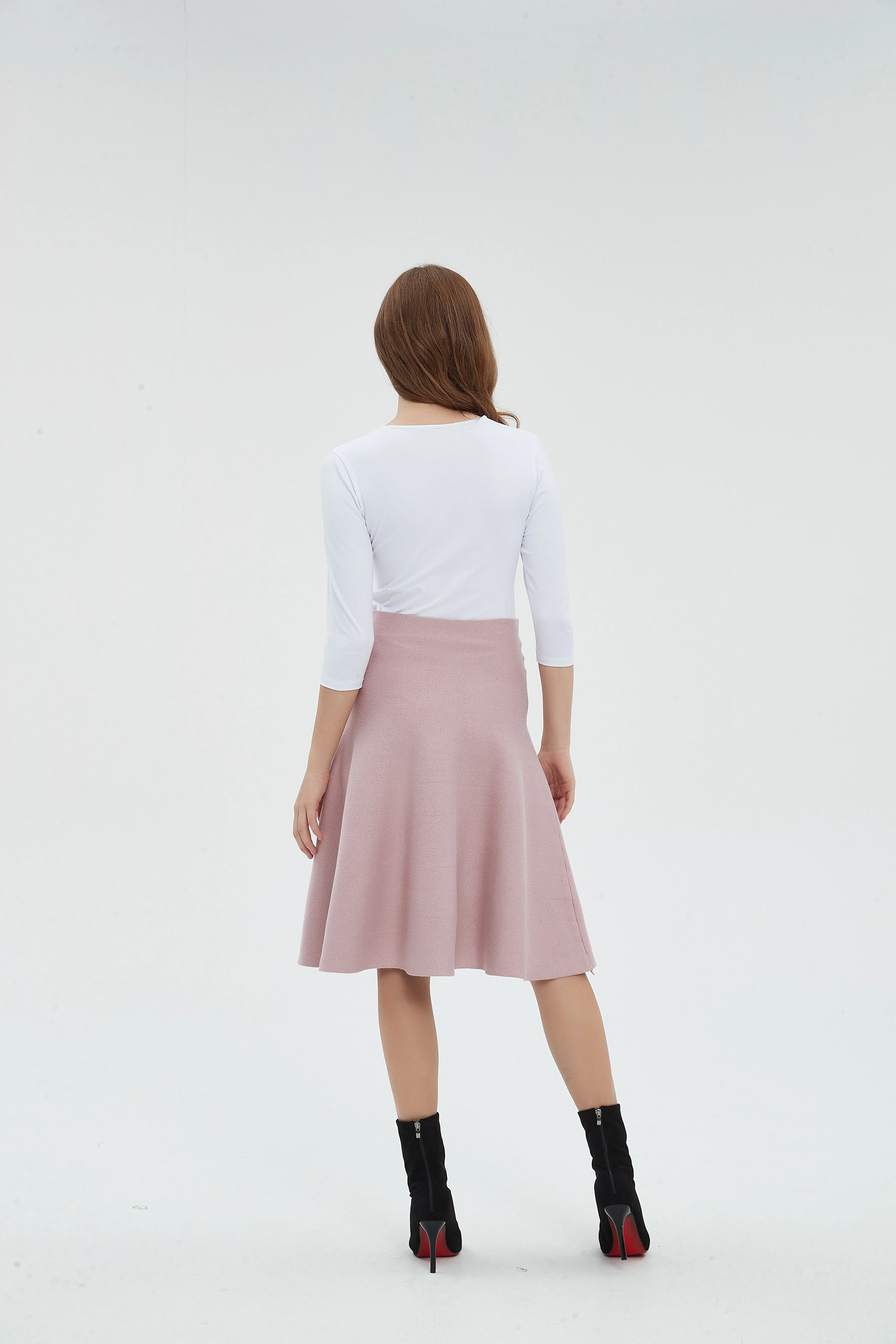 Seasonal Drop Modern Design AMAZING  MM SKIRT - DUSTY ROSE