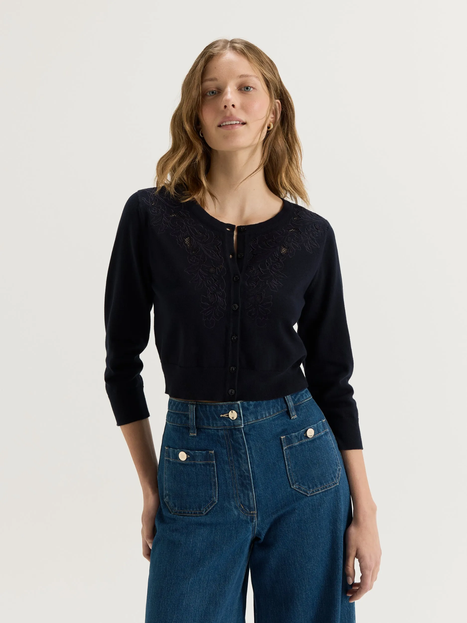 Dimensional Stability Tulip Cardigan