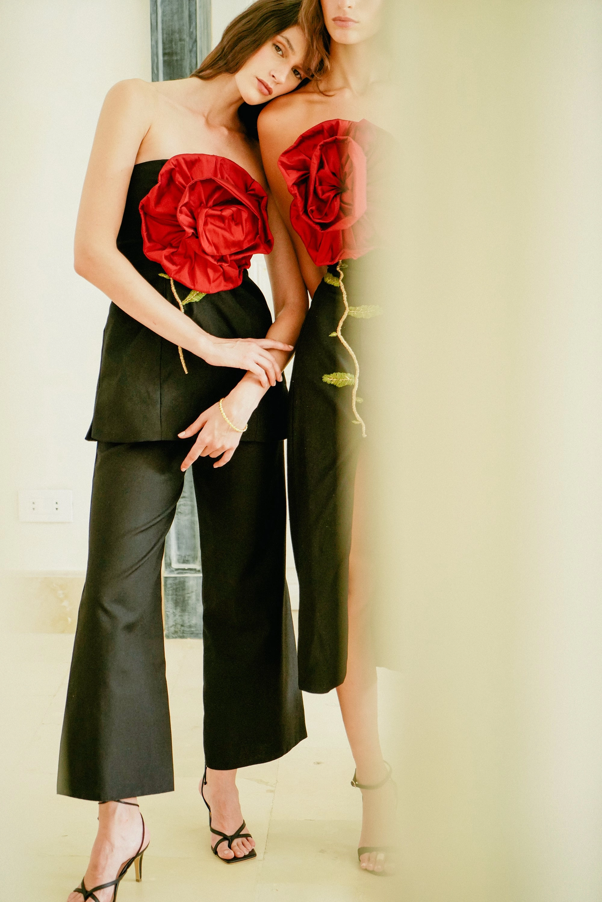 Rose Des Vents Bustier Reinforced Shoulder Panels Easy Wear