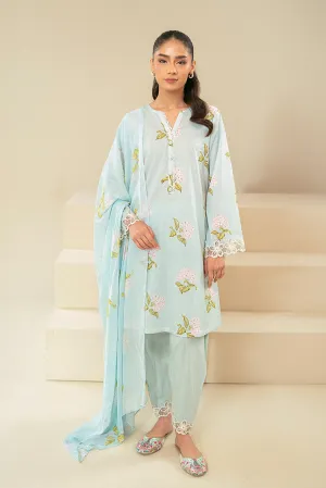 Cross Stitch - Daily Unstitched Lawn Collection - Dim Gray