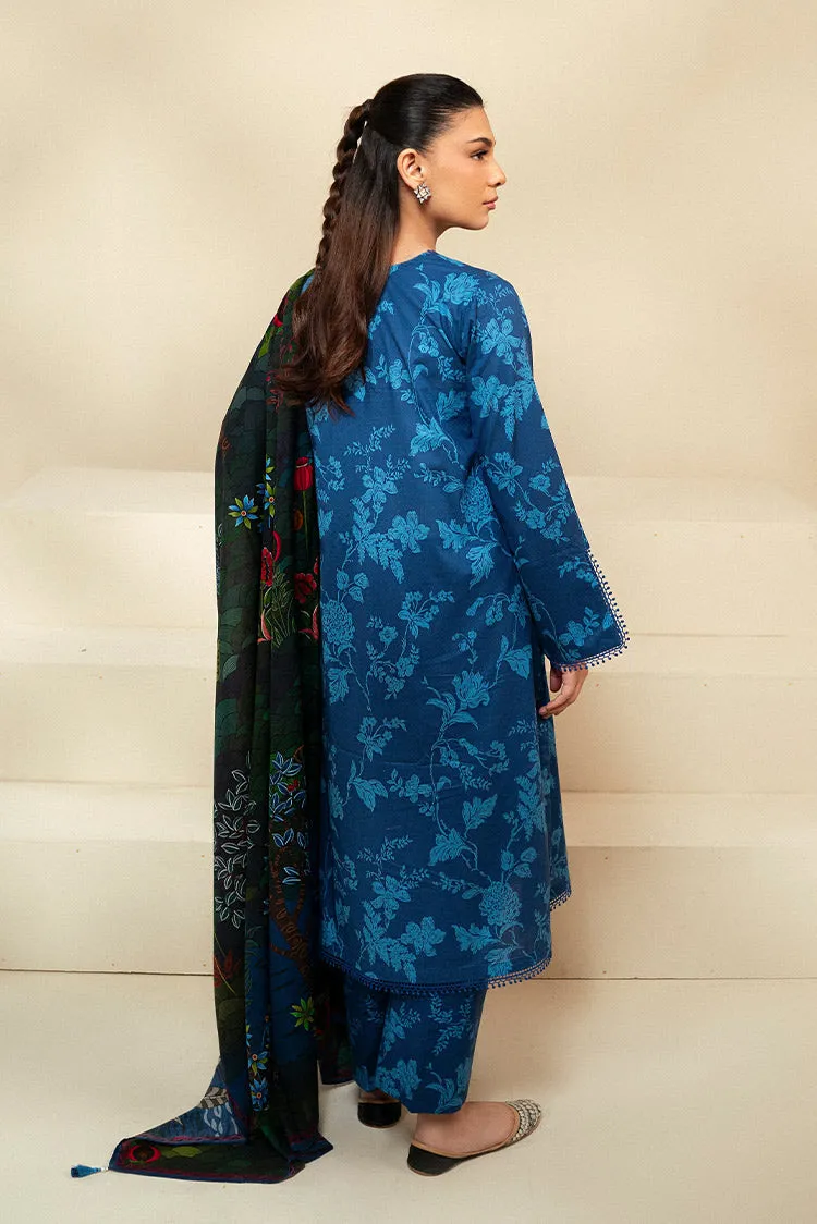 Cross Stitch - Daily Unstitched Lawn Collection - Teal Oakley