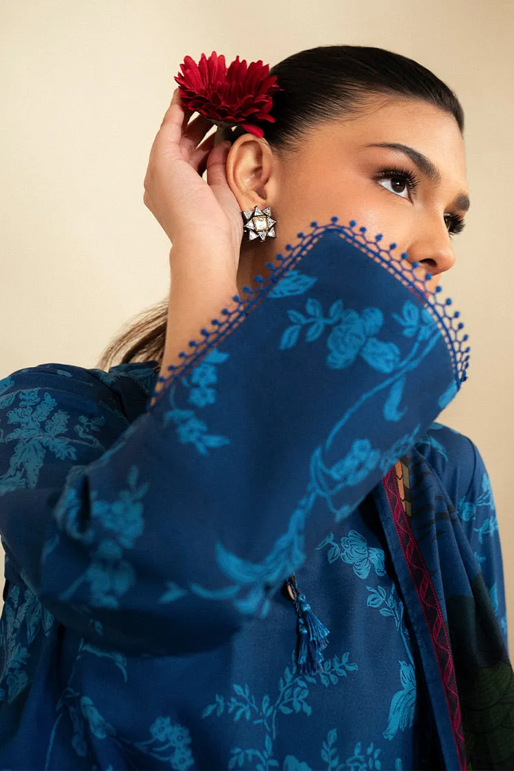 Cross Stitch - Daily Unstitched Lawn Collection - Teal Oakley