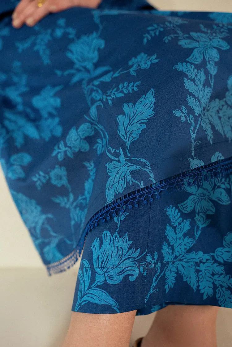 Cross Stitch - Daily Unstitched Lawn Collection - Teal Oakley