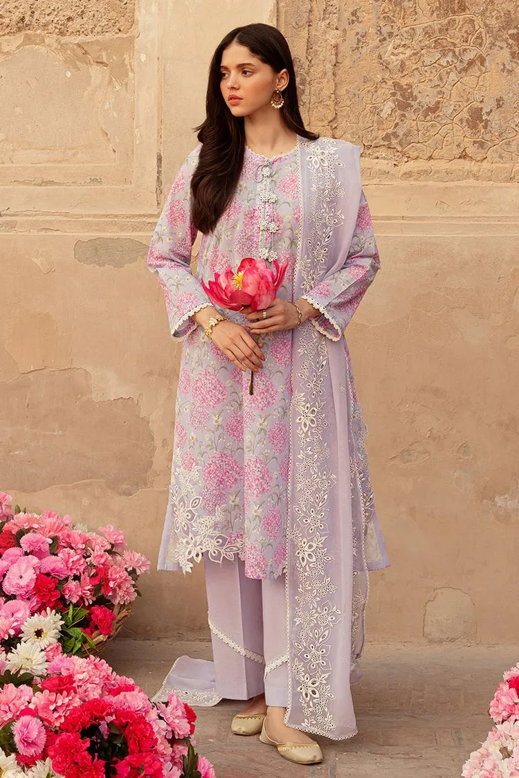 Cross Stitch - Unstitched Premium Lawn Collection - Lilac Dream