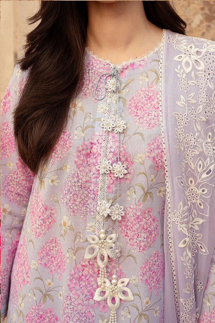 Cross Stitch - Unstitched Premium Lawn Collection - Lilac Dream