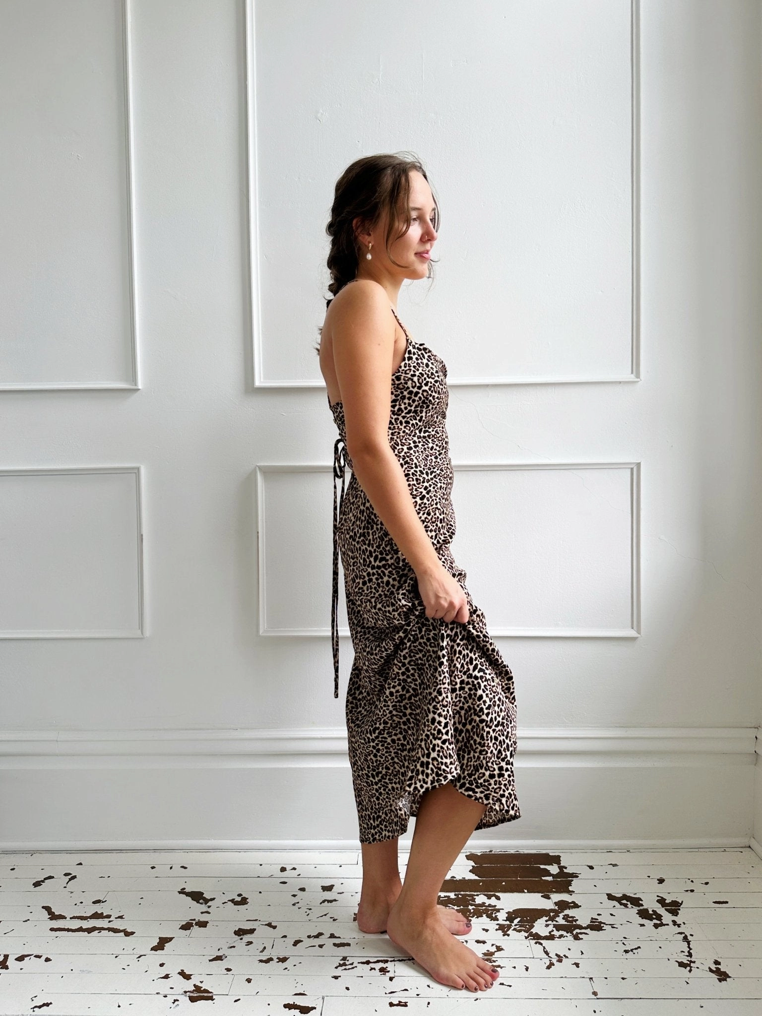 Walkable Flow EcoFriendlyDye Cross Back Midi Dress - FINAL SALE