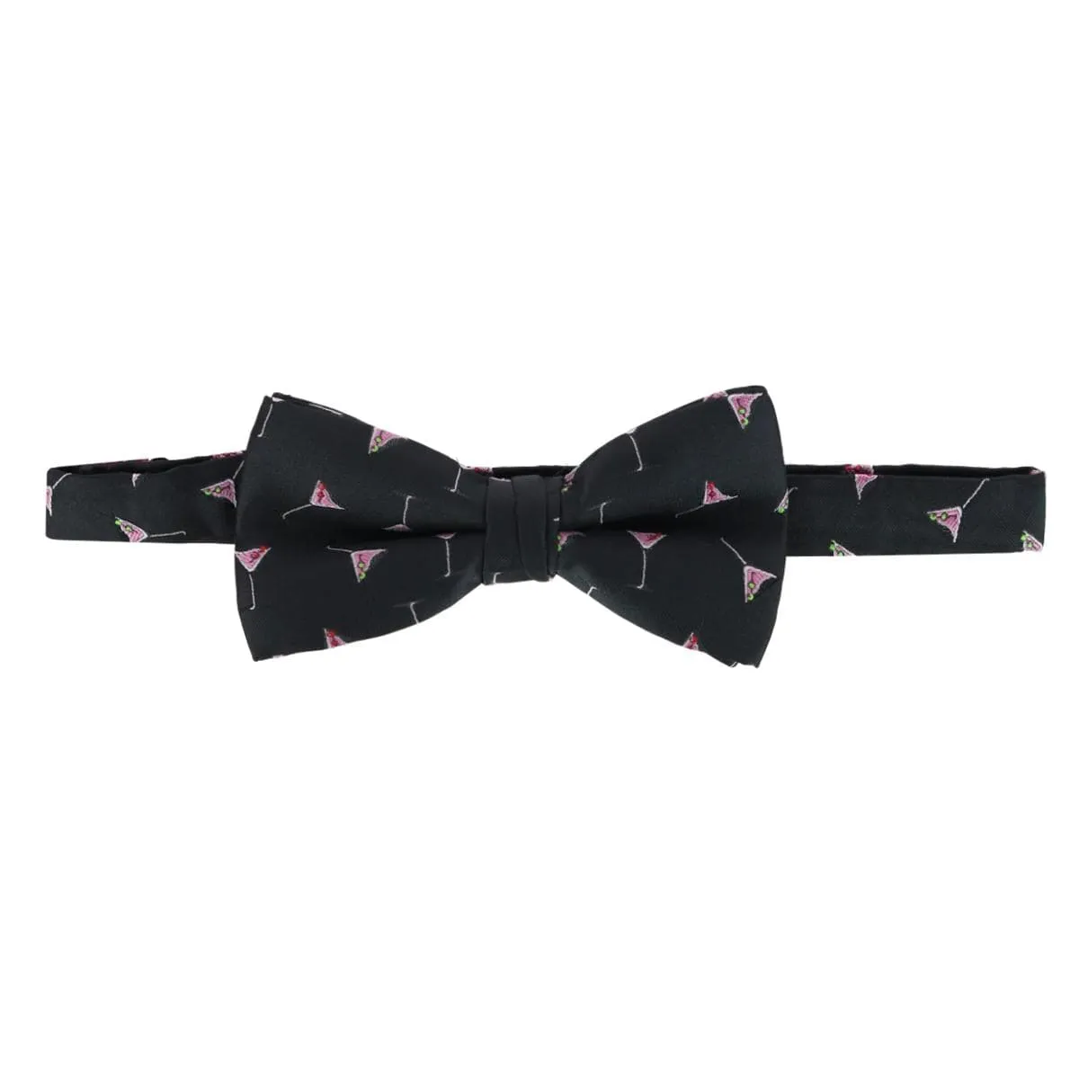 CTM® Men's Martini Glass Bow Tie