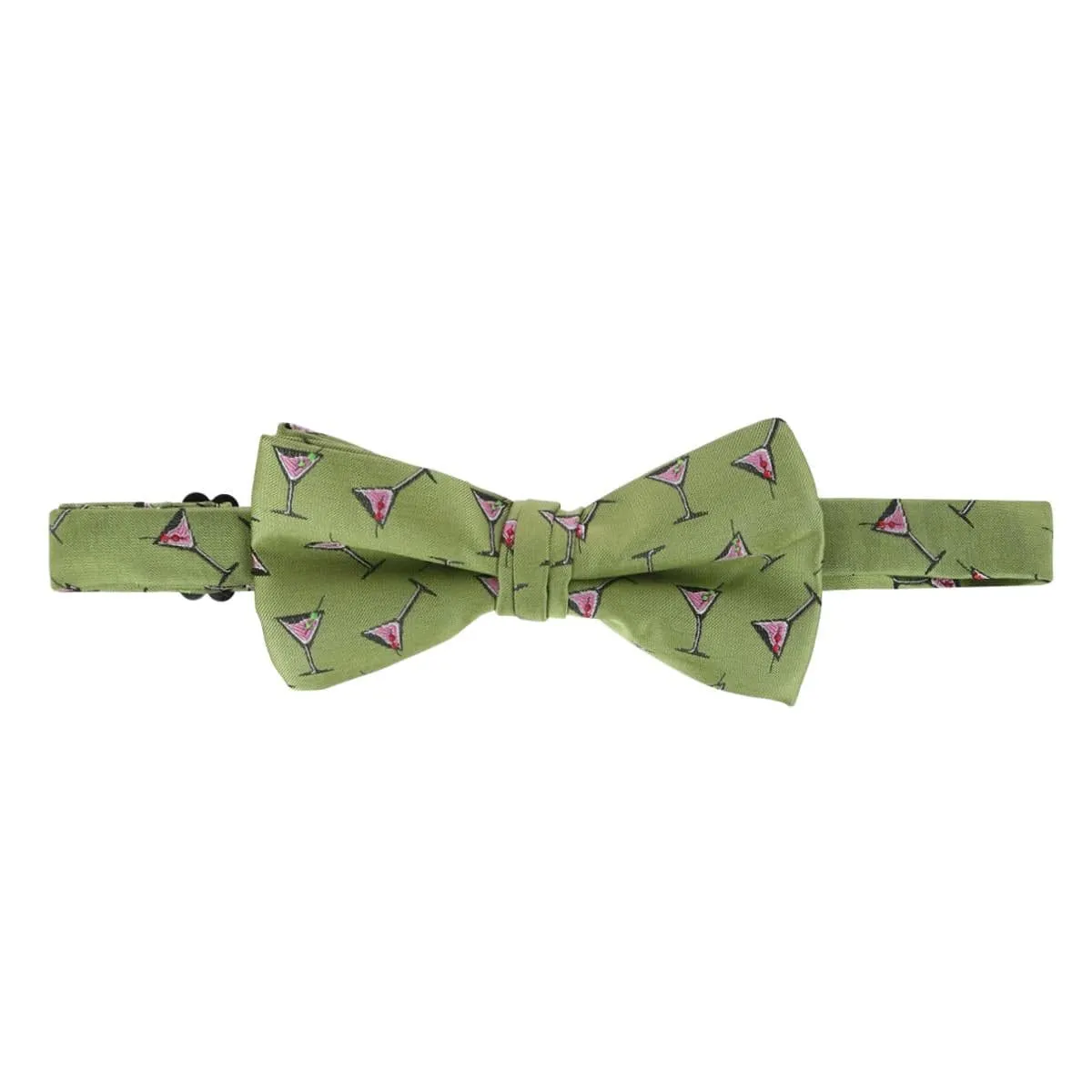 CTM® Men's Martini Glass Bow Tie