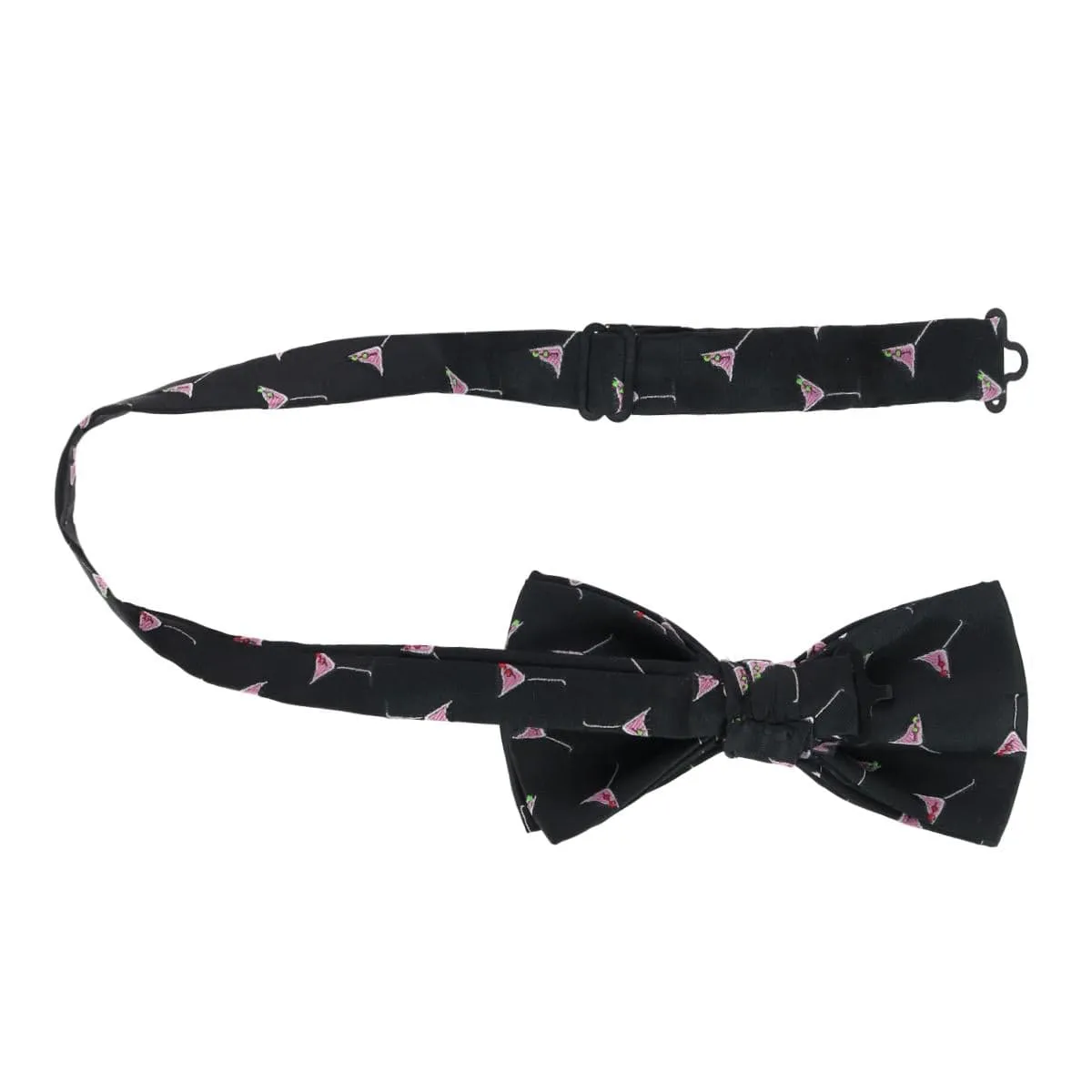 CTM® Men's Martini Glass Bow Tie
