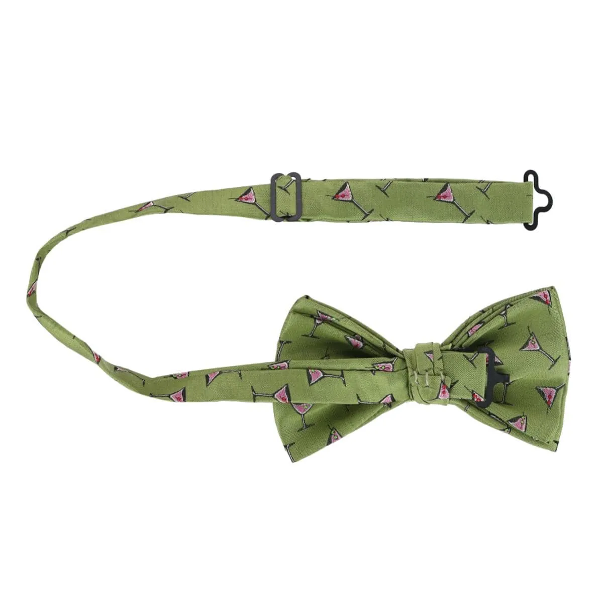 CTM® Men's Martini Glass Bow Tie