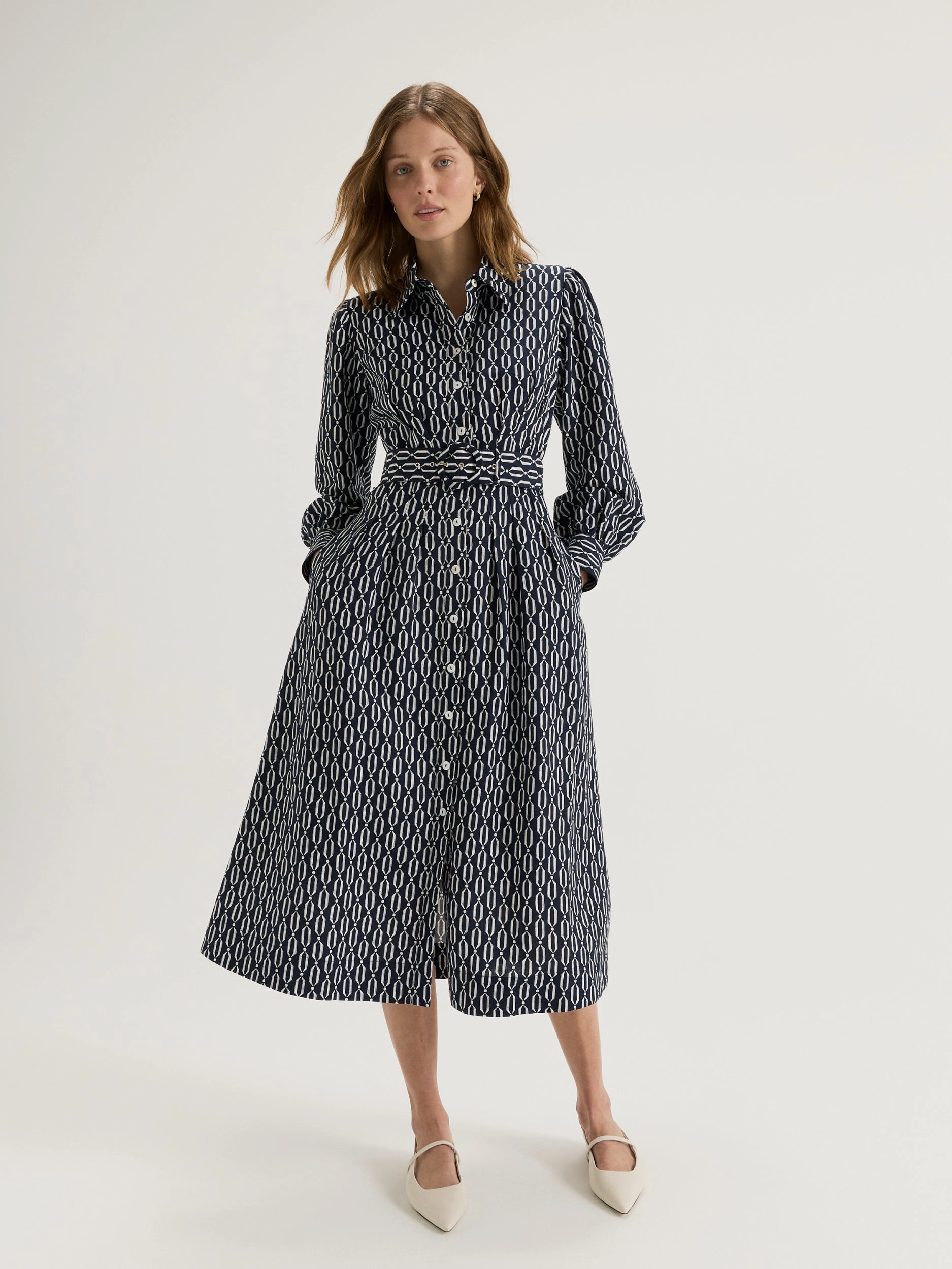 Casa Shirtdress Elegant Fit Silky Mood