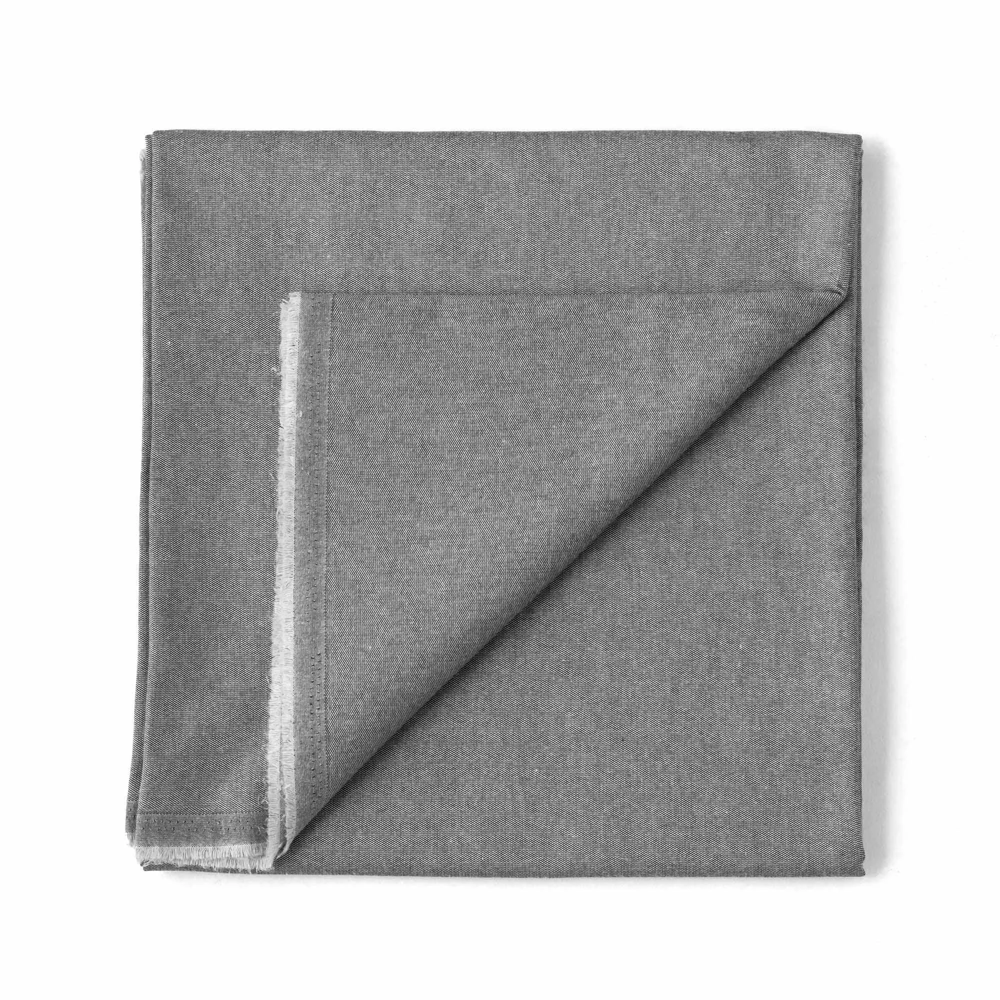 (CUT PIECE) Black Oxford Cotton Fabric (Width 58 inch)