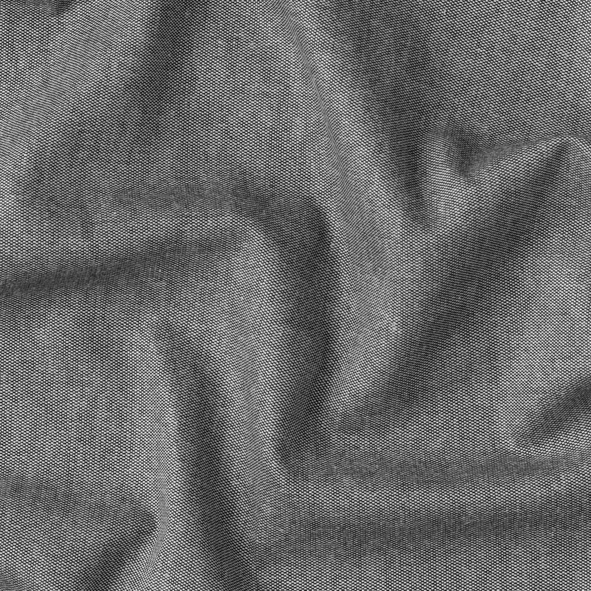 (CUT PIECE) Black Oxford Cotton Fabric (Width 58 inch)