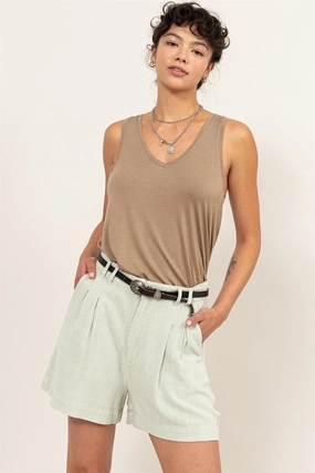 Daisychain V Neck Tank Top Everyday Fashion