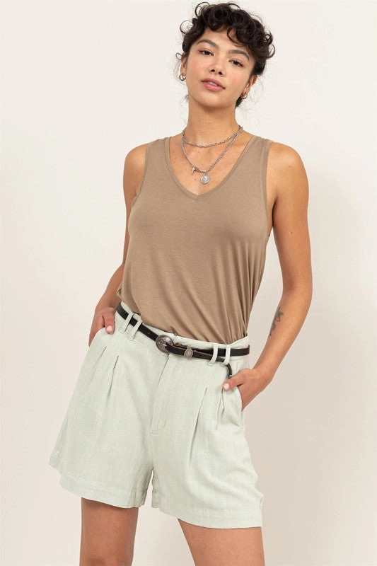 Daisychain V Neck Tank Top Everyday Fashion