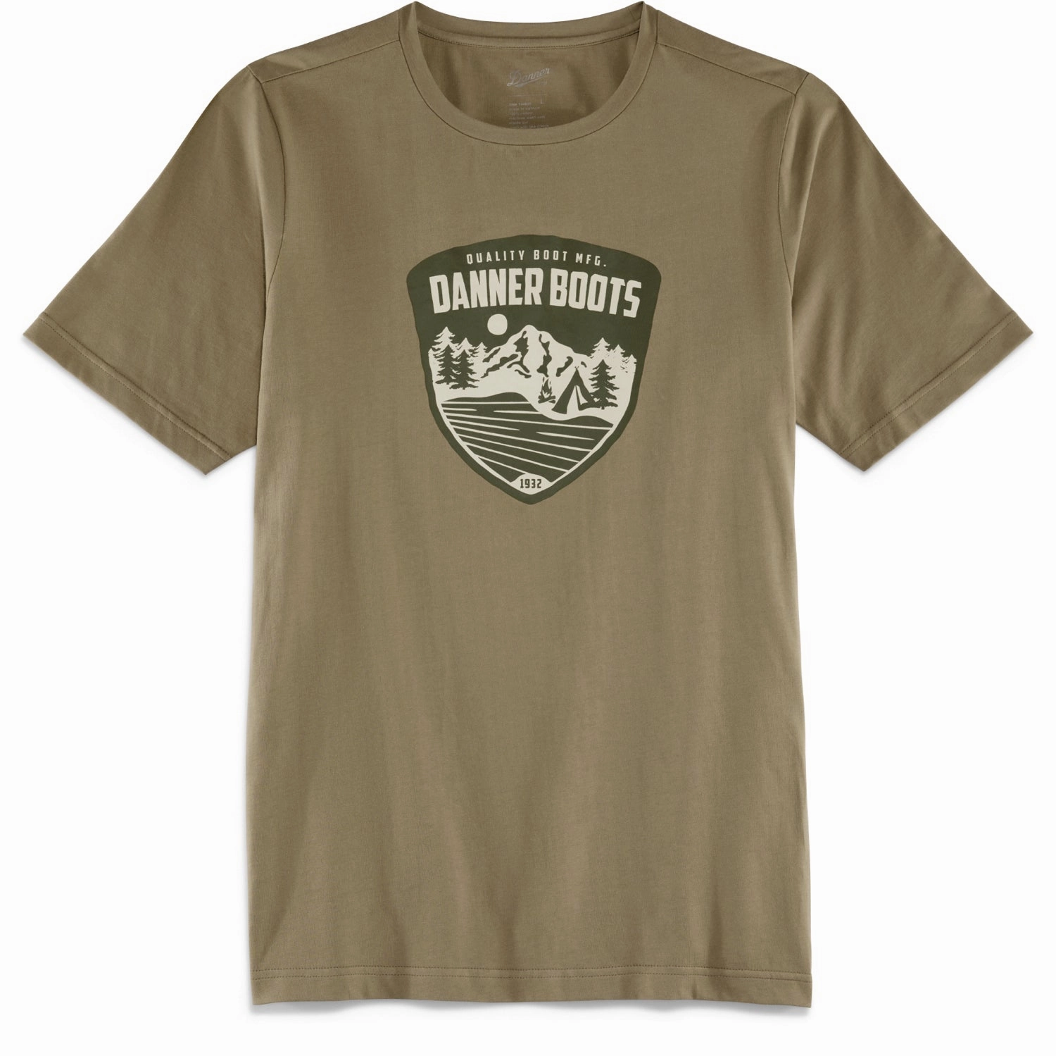 Essential Wardrobe Danner Mens Mountain Pass Tee Silt 100% Cotton S/S T-Shirt