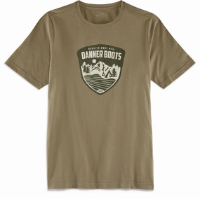 Essential Wardrobe Danner Mens Mountain Pass Tee Silt 100% Cotton S/S T-Shirt