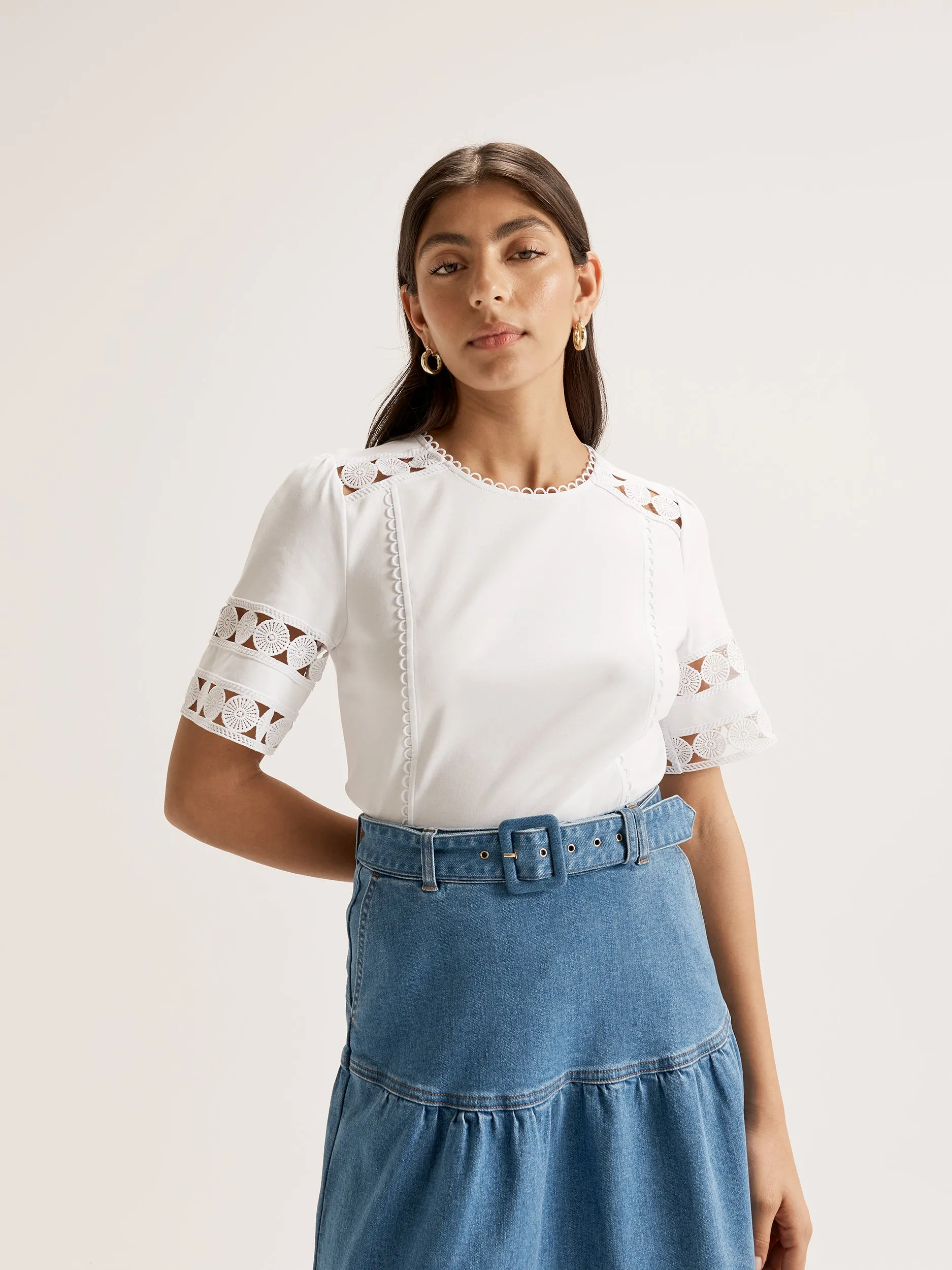 NonScratchyLining BondedShoulder Daphne Top