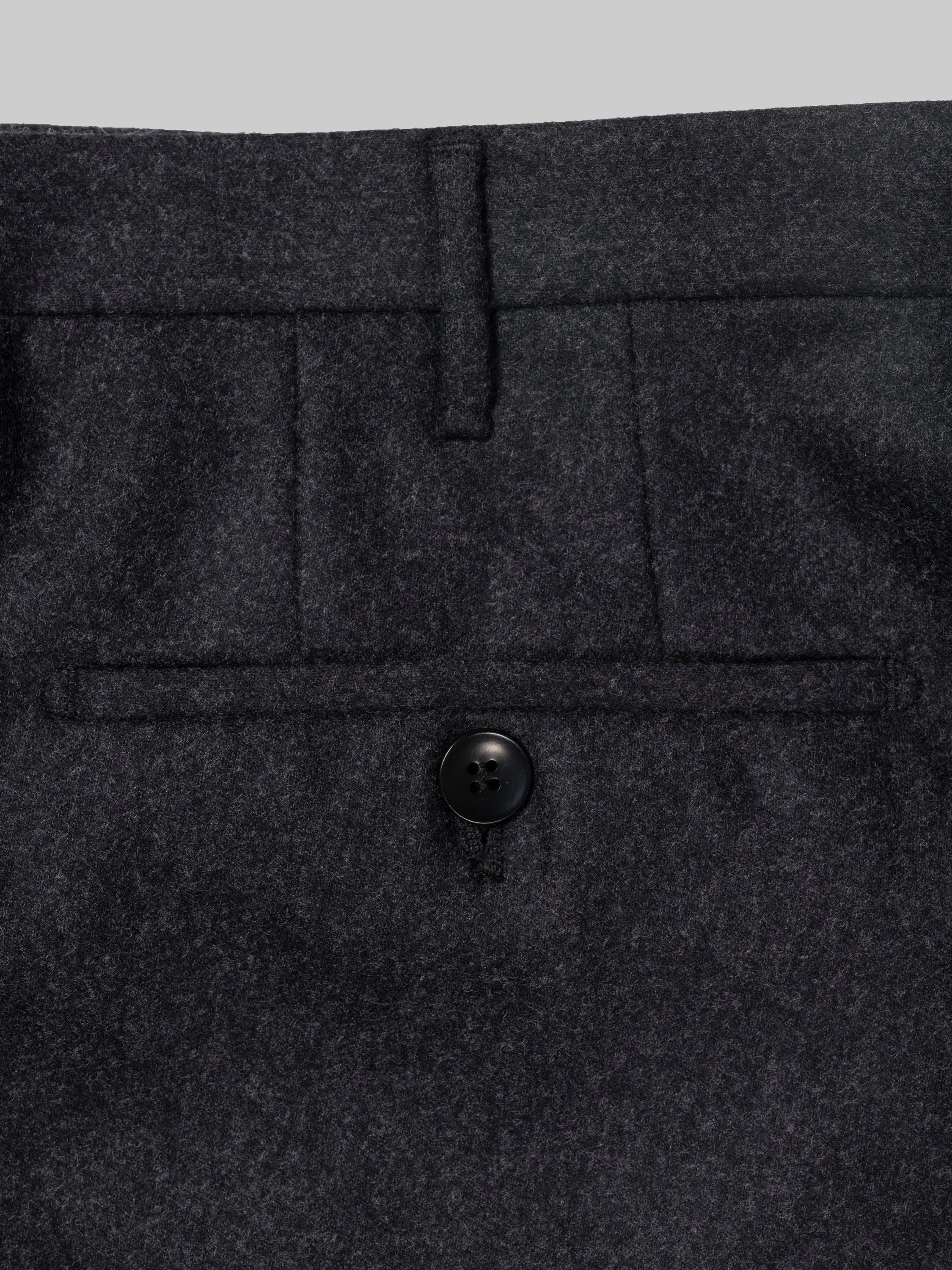 Dark grey flannel trousers