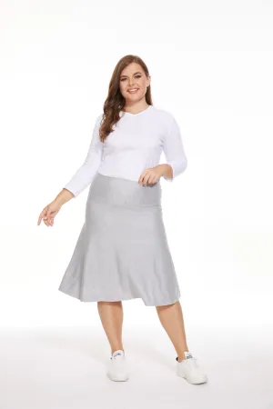 High Street Chic City Mood MM PURPLE LABEL - SUMMER HEATHER GREY (PLUS SIZE)