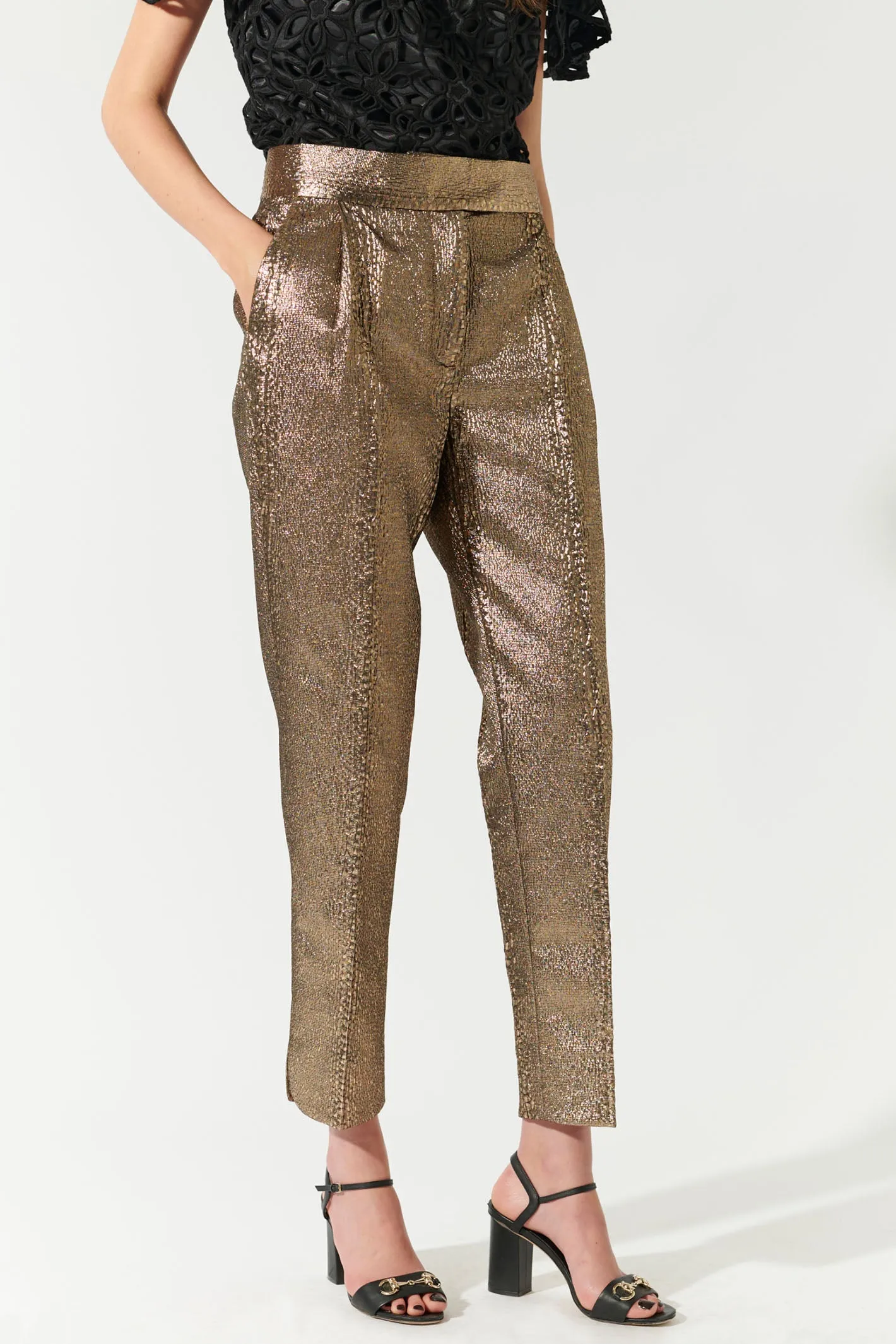 Dea Kudibal CamettiDEA Trousers Black Gold 0381024