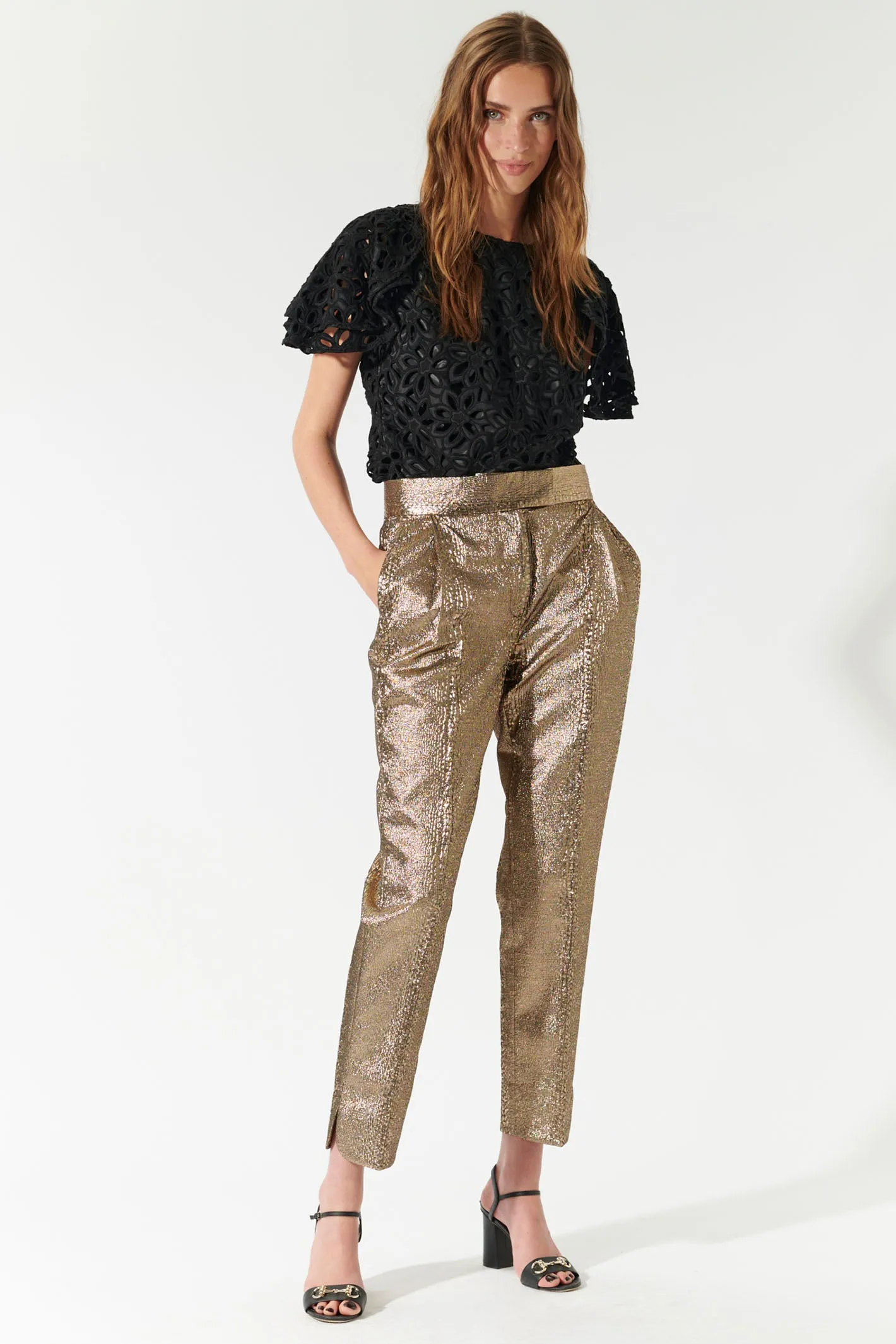 Dea Kudibal CamettiDEA Trousers Black Gold 0381024
