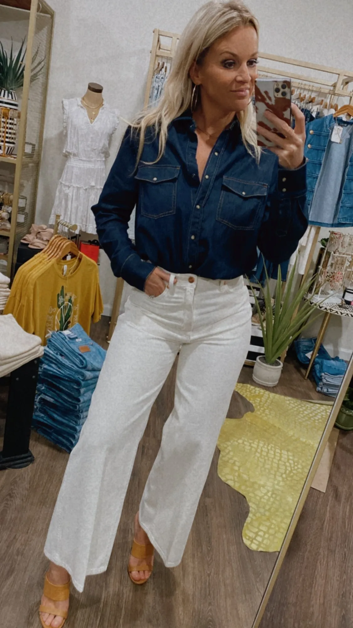 Dear John Star Western Shirt in Breakwater
