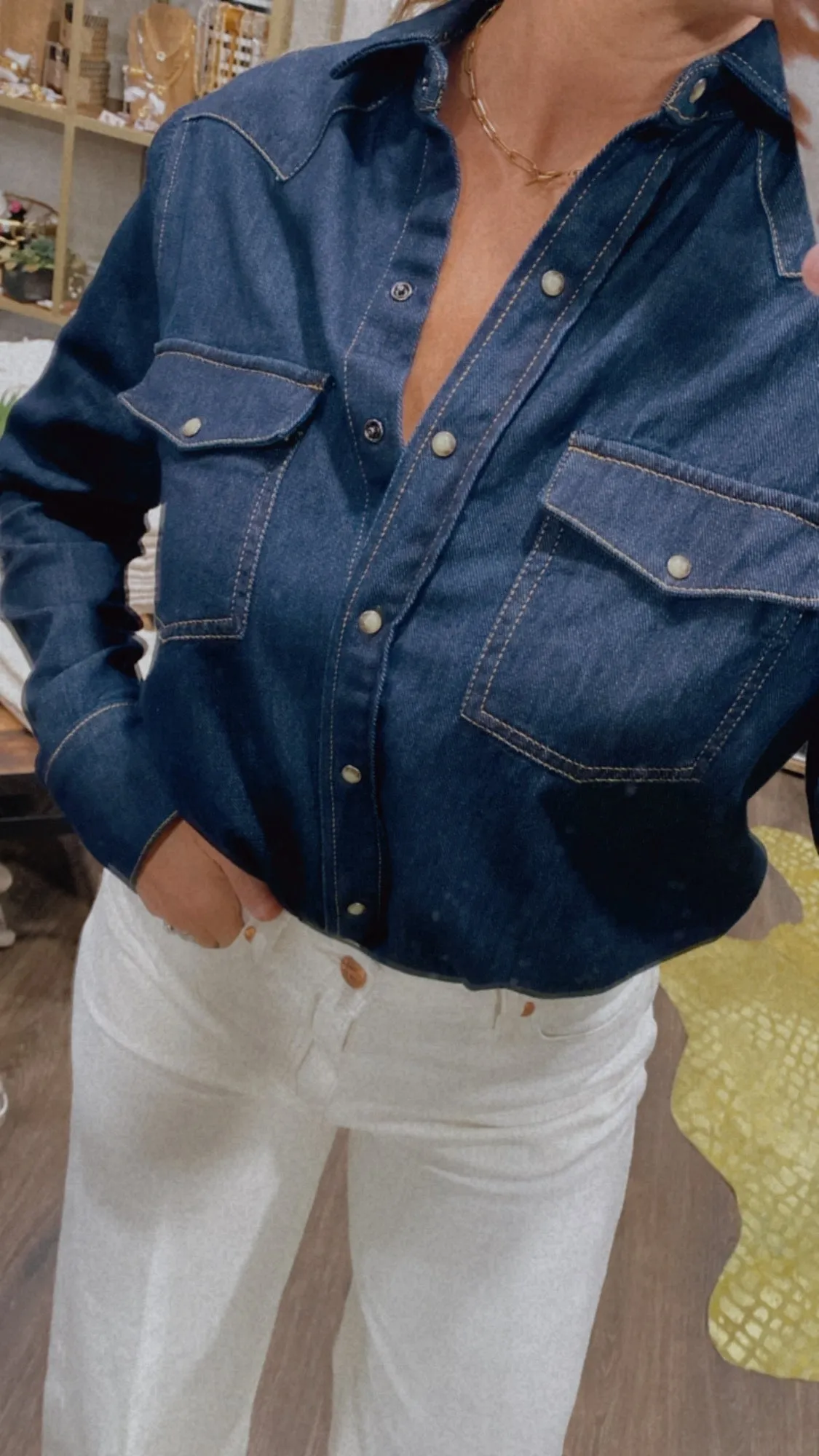 Dear John Star Western Shirt in Breakwater