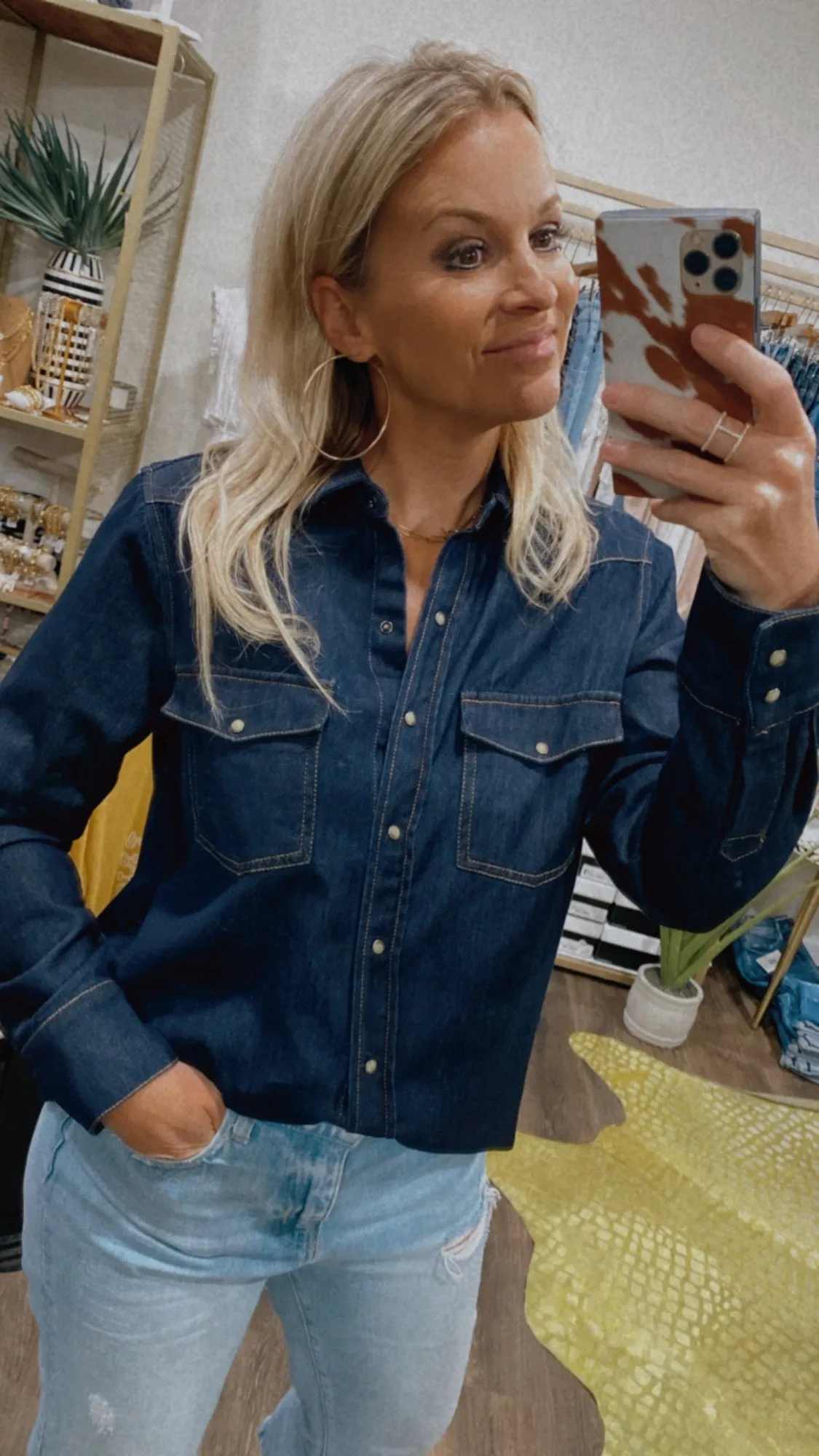 Dear John Star Western Shirt in Breakwater