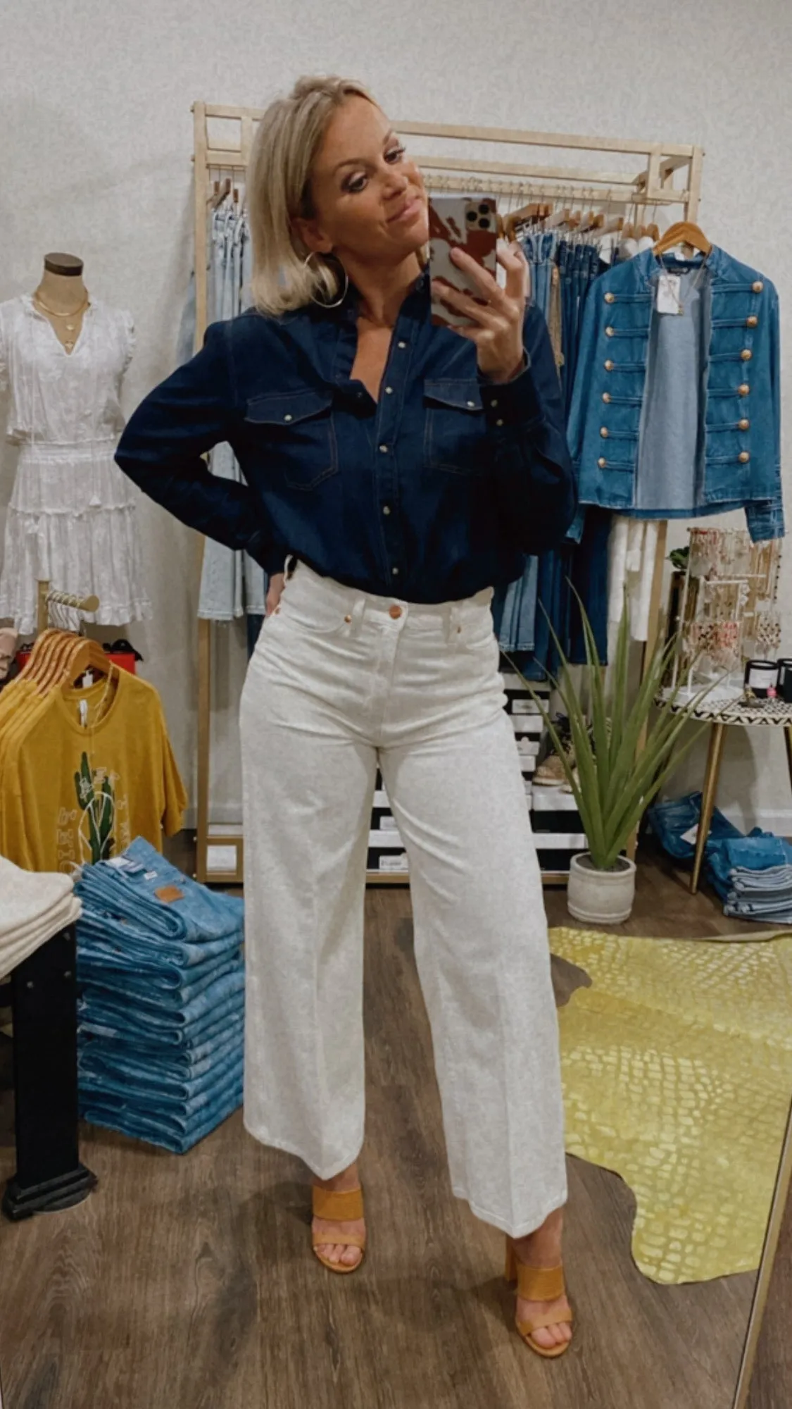 Dear John Star Western Shirt in Breakwater