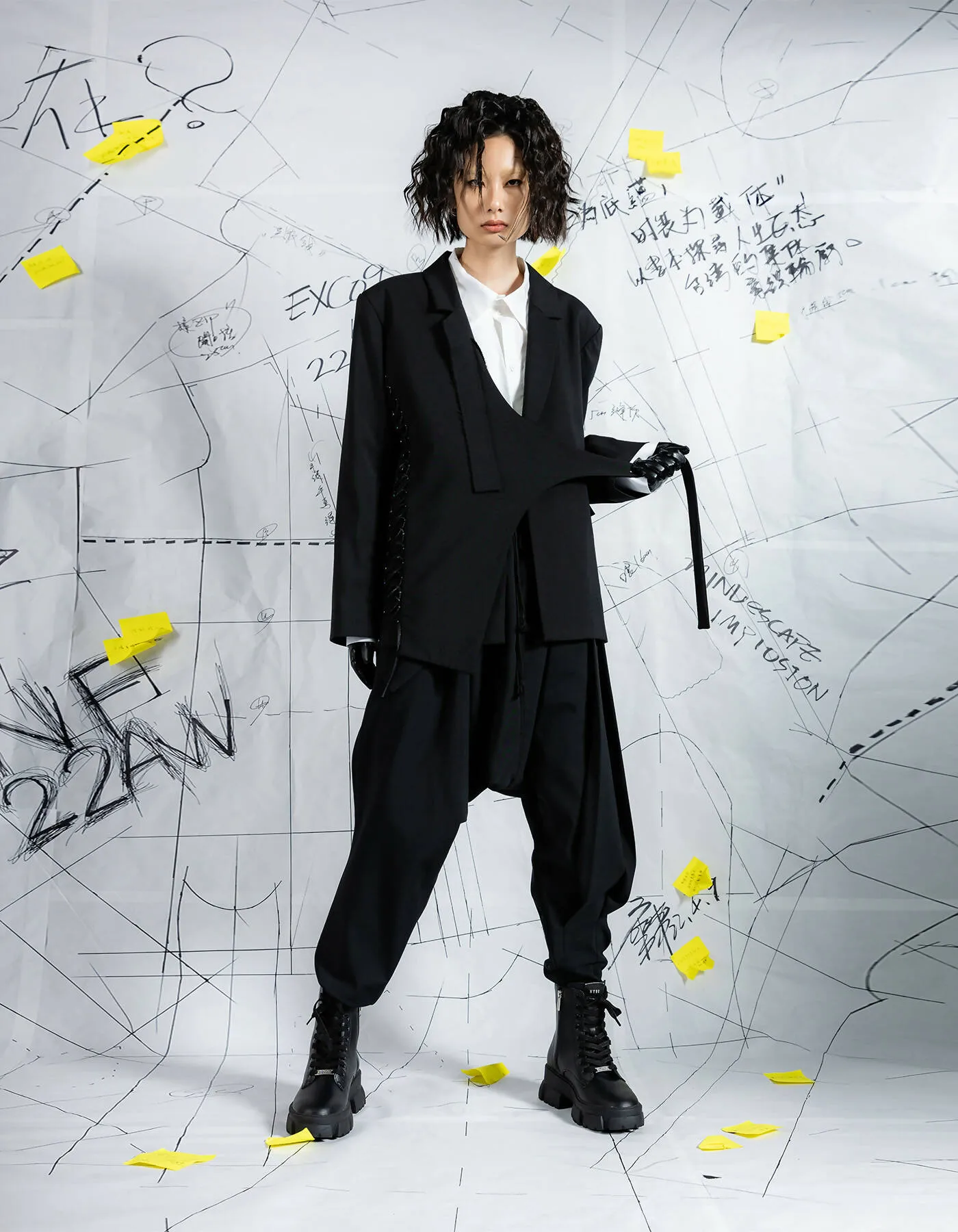 Deconstructed Corset-Like Blazer