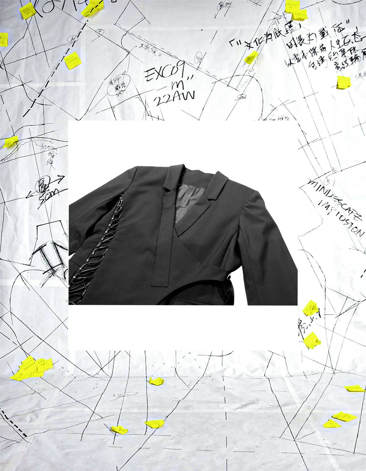 Deconstructed Corset-Like Blazer