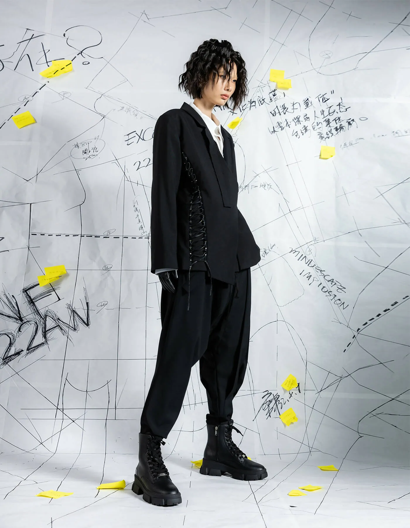 Deconstructed Corset-Like Blazer