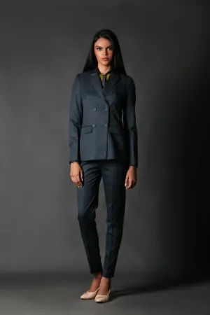 Deep Green Double Breasted Blazer