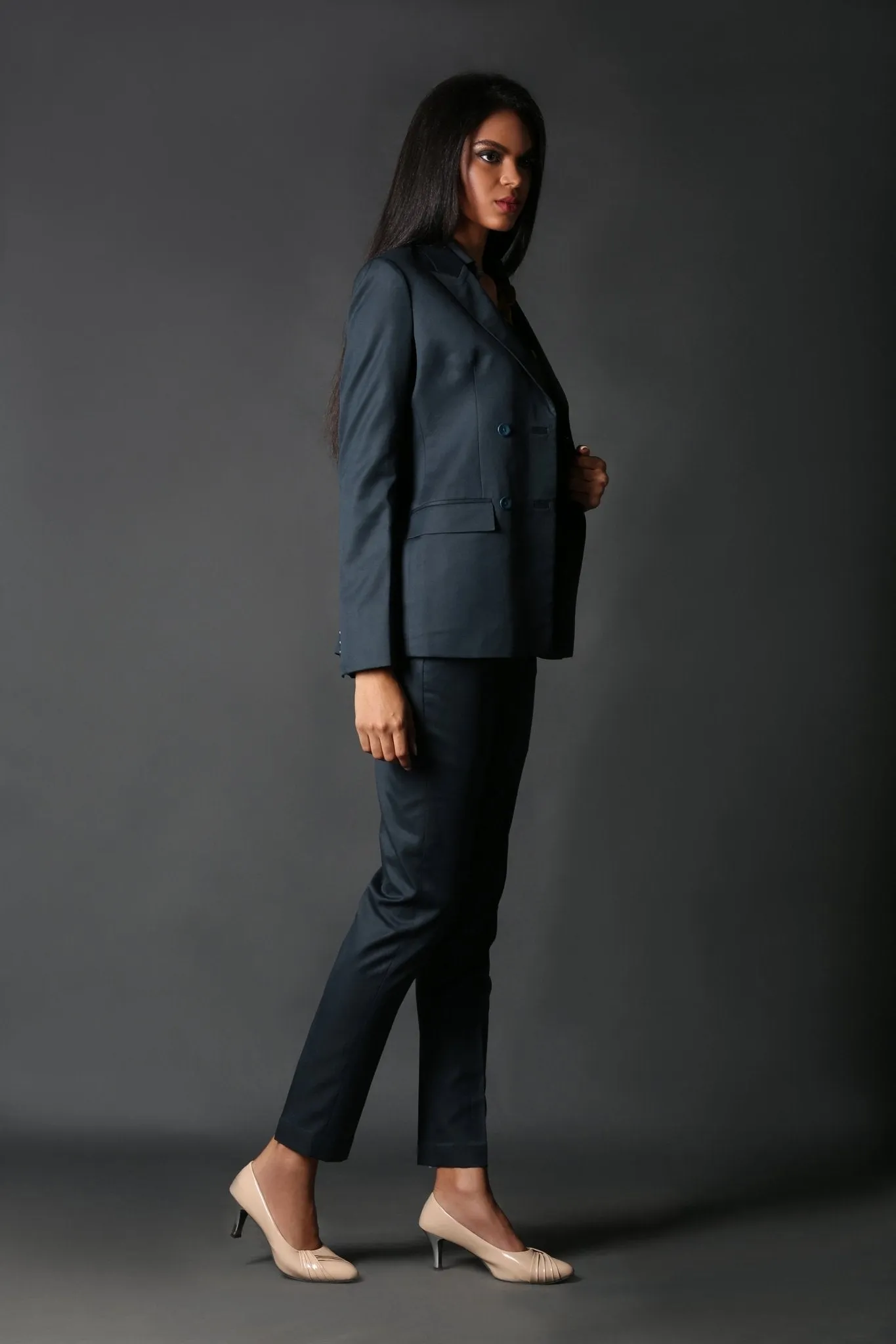 Deep Green Double Breasted Blazer