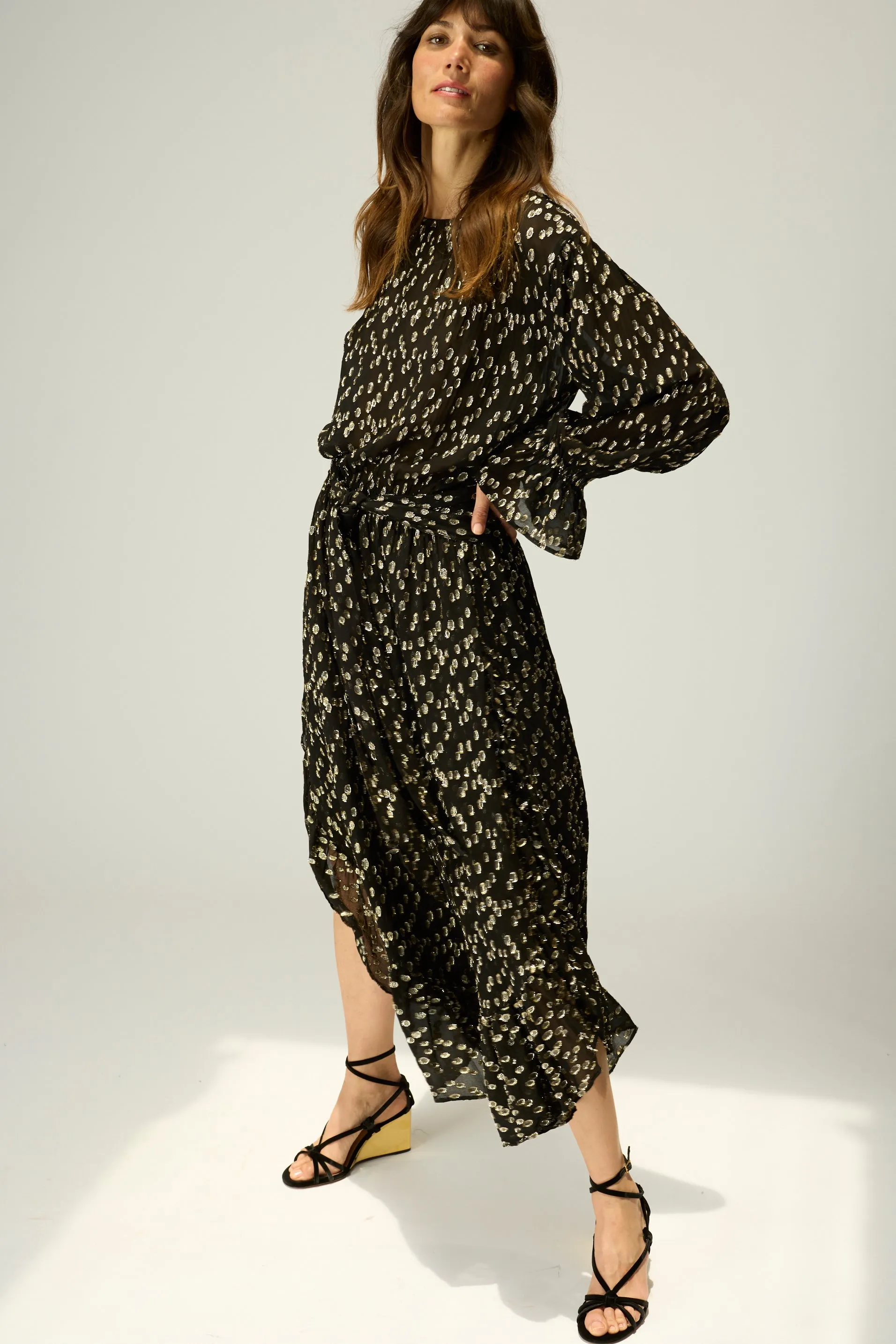 Minimal Core Trend Smart CAMILLE DRESS WITH SASH