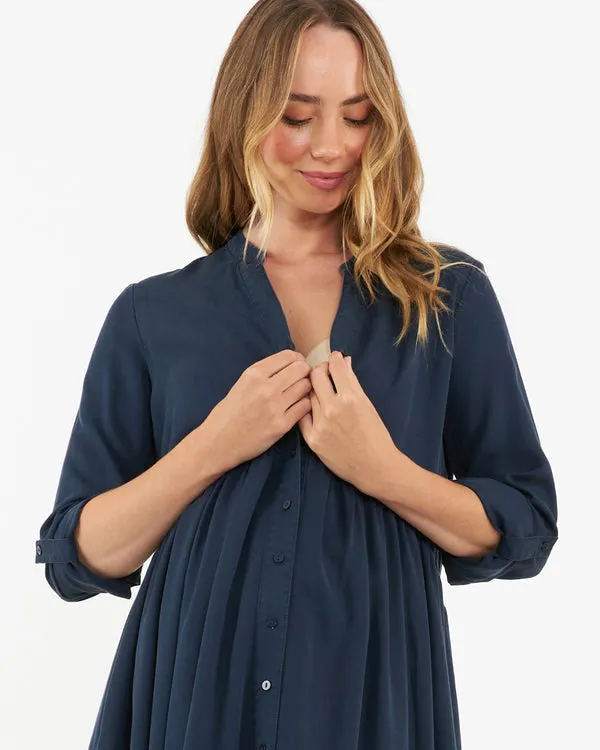 Demi Tencel Dress - Navy