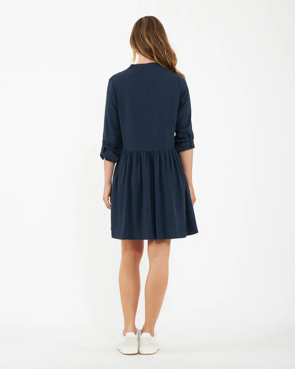 Demi Tencel Dress - Navy