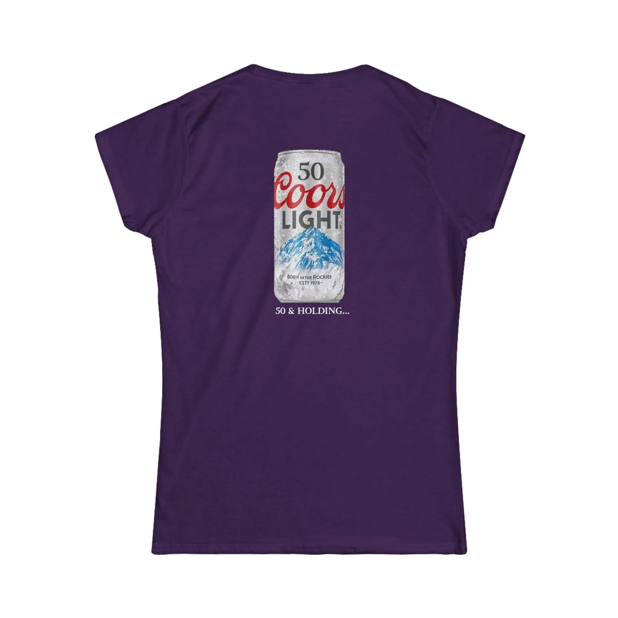 Denise 50 and Holding Birthday Celebration Women's Softstyle Tee