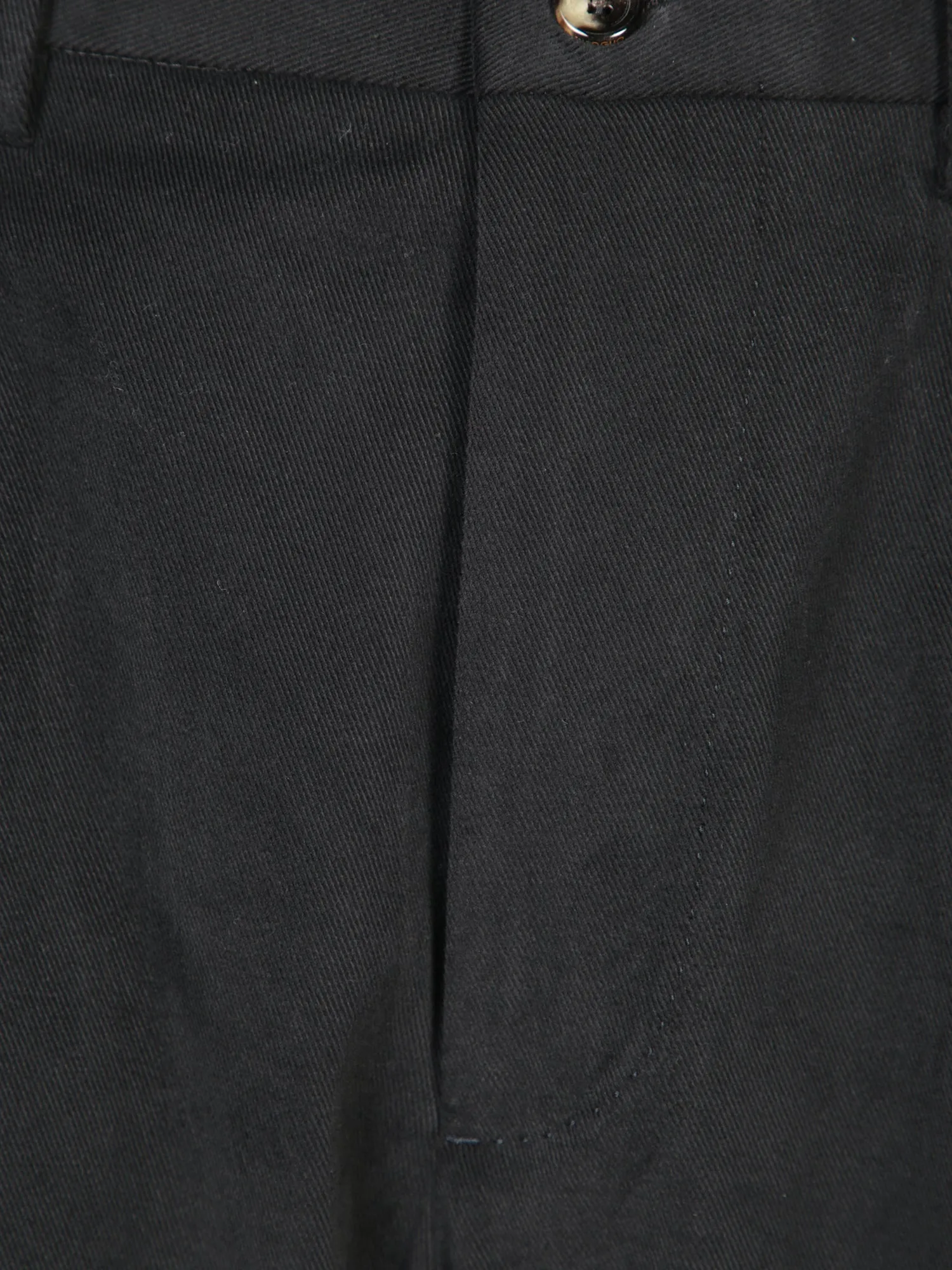 Diagonal Wool Black Trousers