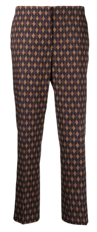 Diamond Print Trousers