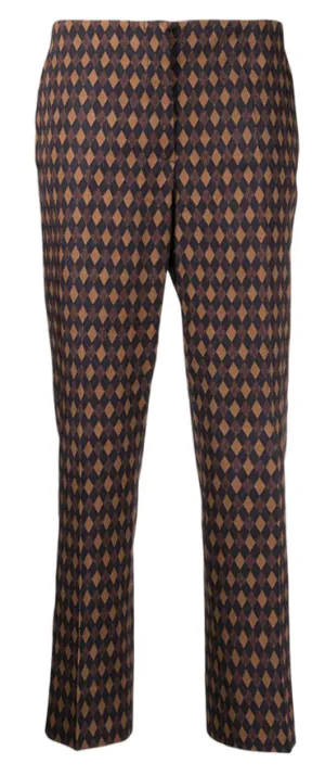 Diamond Print Trousers