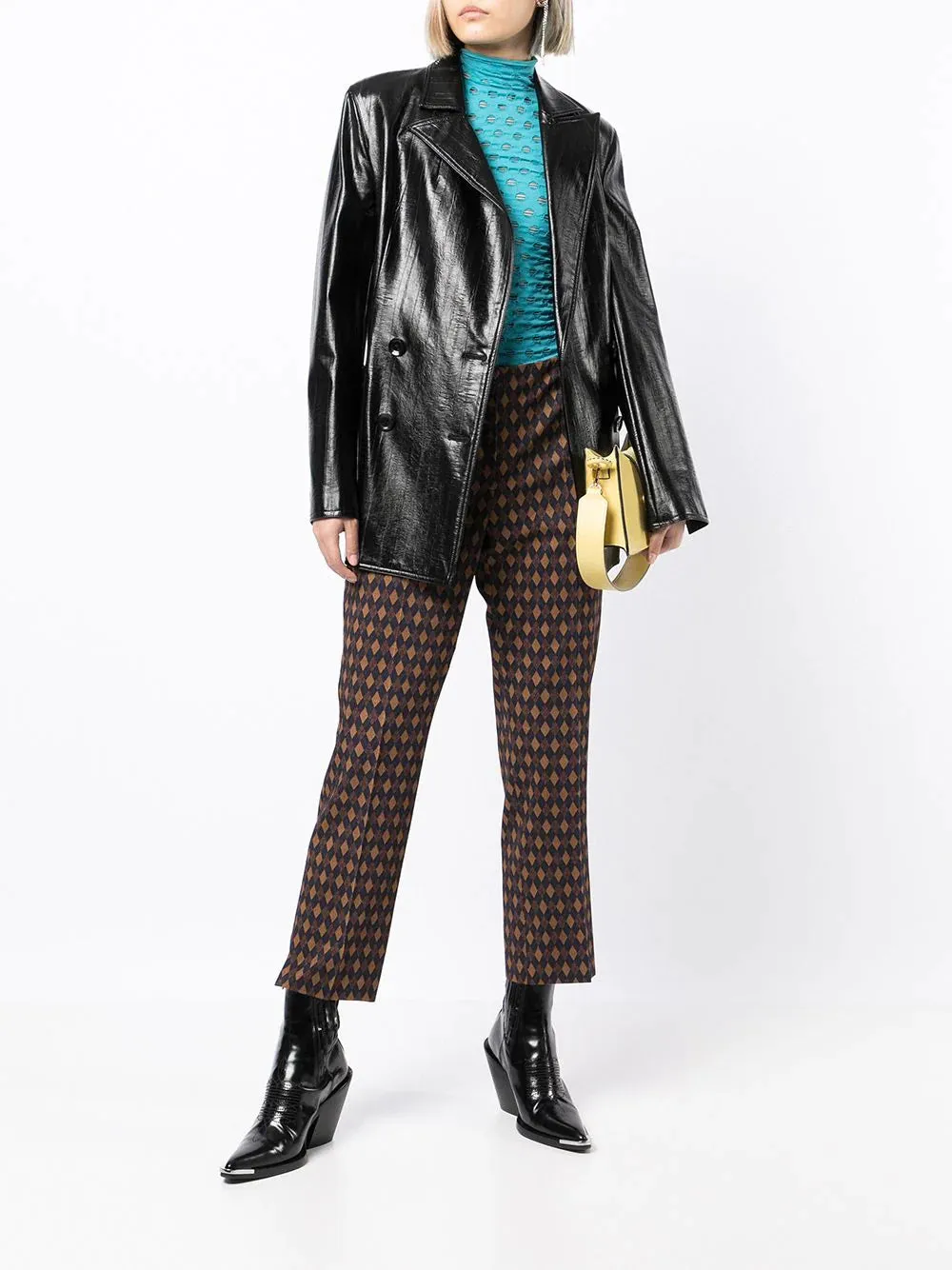 Diamond Print Trousers